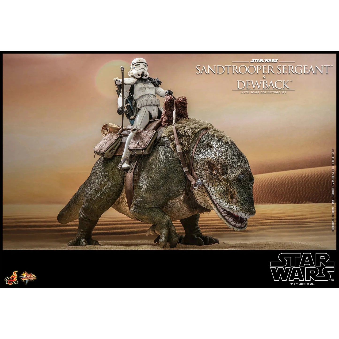 Dewback Deluxe & Sandtrooper Sergeant: Star Wars: A New Hope - Hot Toys Action Figure
