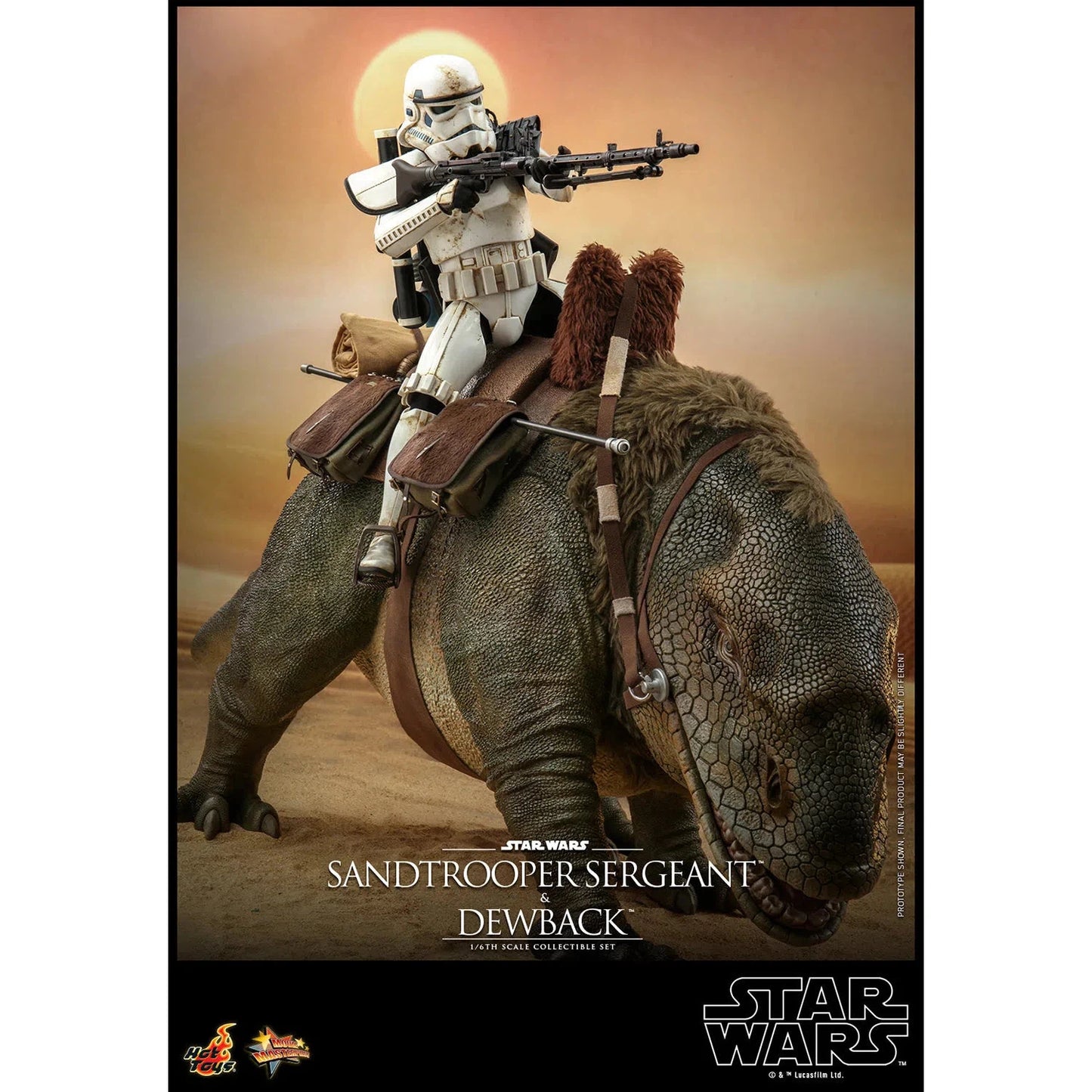 Dewback Deluxe & Sandtrooper Sergeant: Star Wars: A New Hope - Hot Toys Action Figure