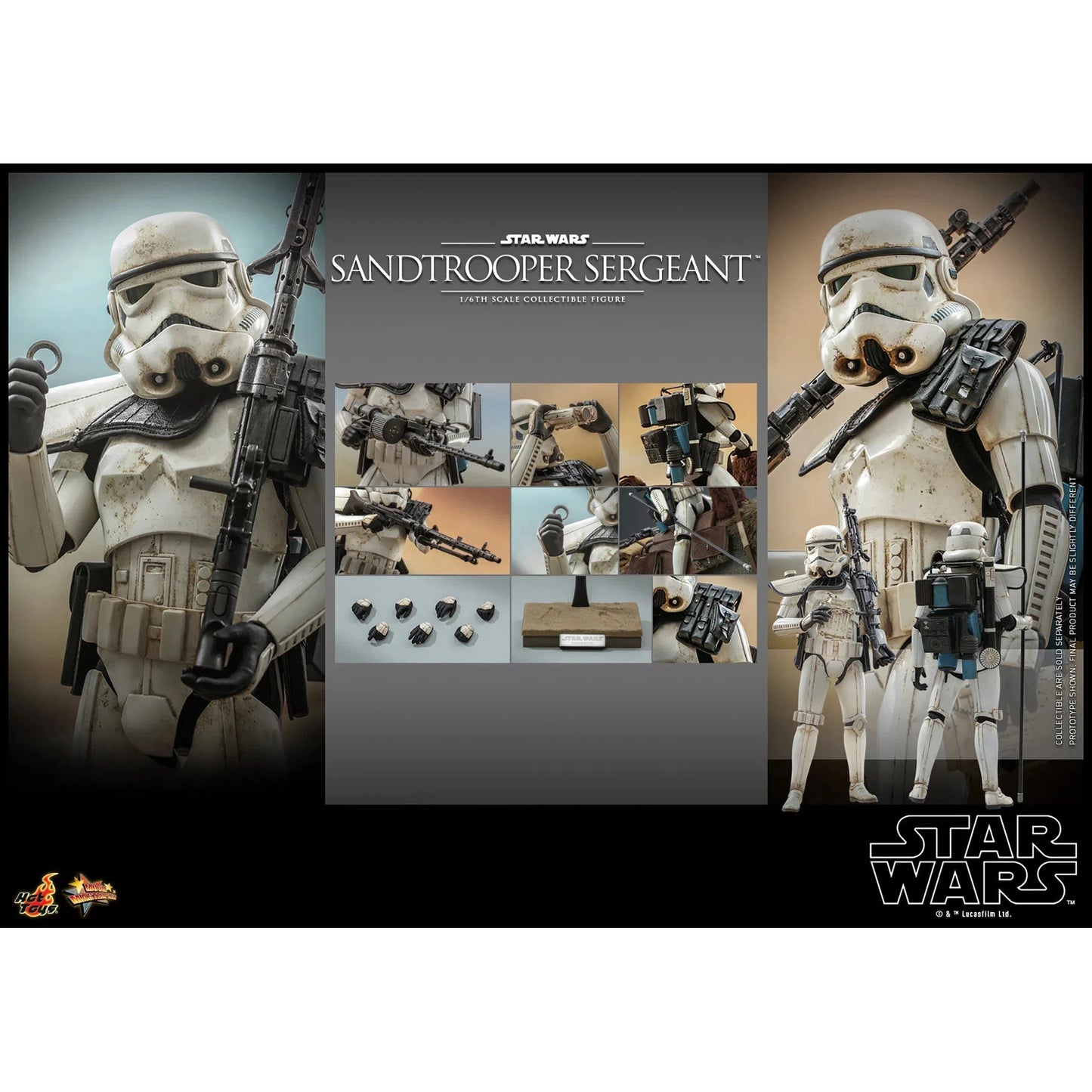 Dewback Deluxe & Sandtrooper Sergeant: Star Wars: A New Hope - Hot Toys Action Figure