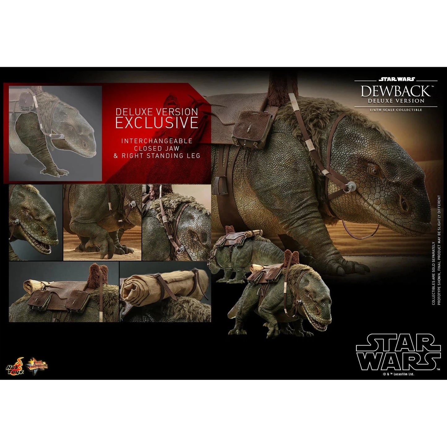 Dewback Deluxe & Sandtrooper Sergeant: Star Wars: A New Hope - Hot Toys Action Figure