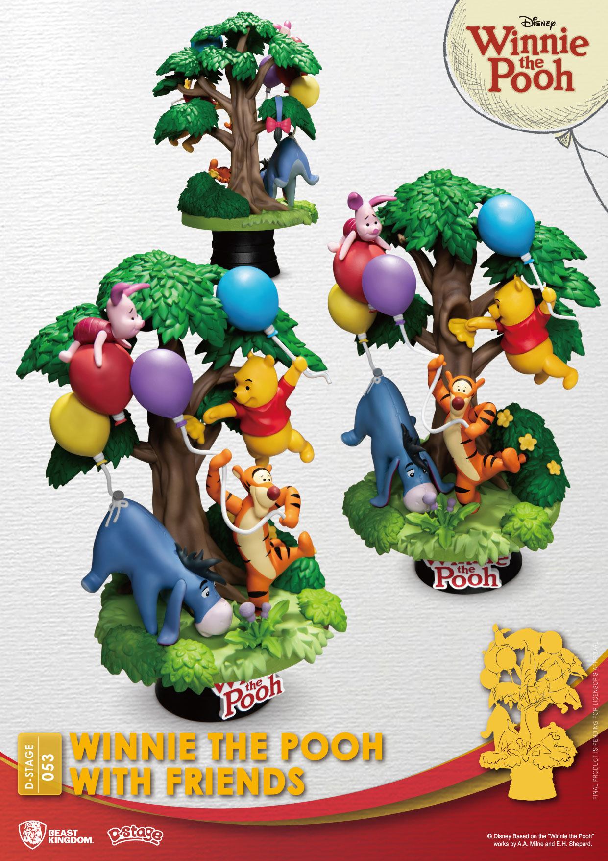 Disney: Winnie The Pooh With Friends: D-Stage Diorama - Beast Kingdom Toys Statue
