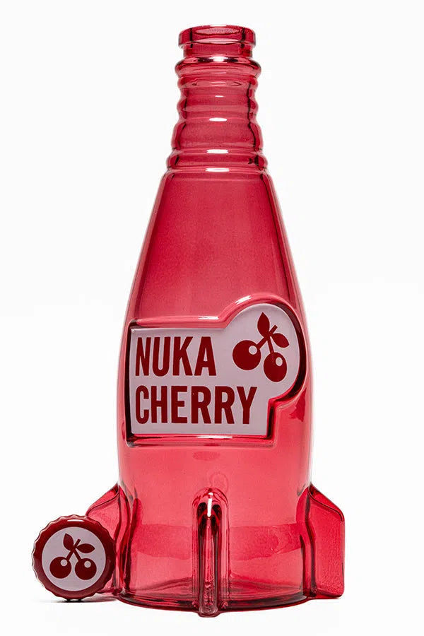 Fallout: Nuka Cola Cherry Glass Bottle & Caps - DEVplus Action Figure