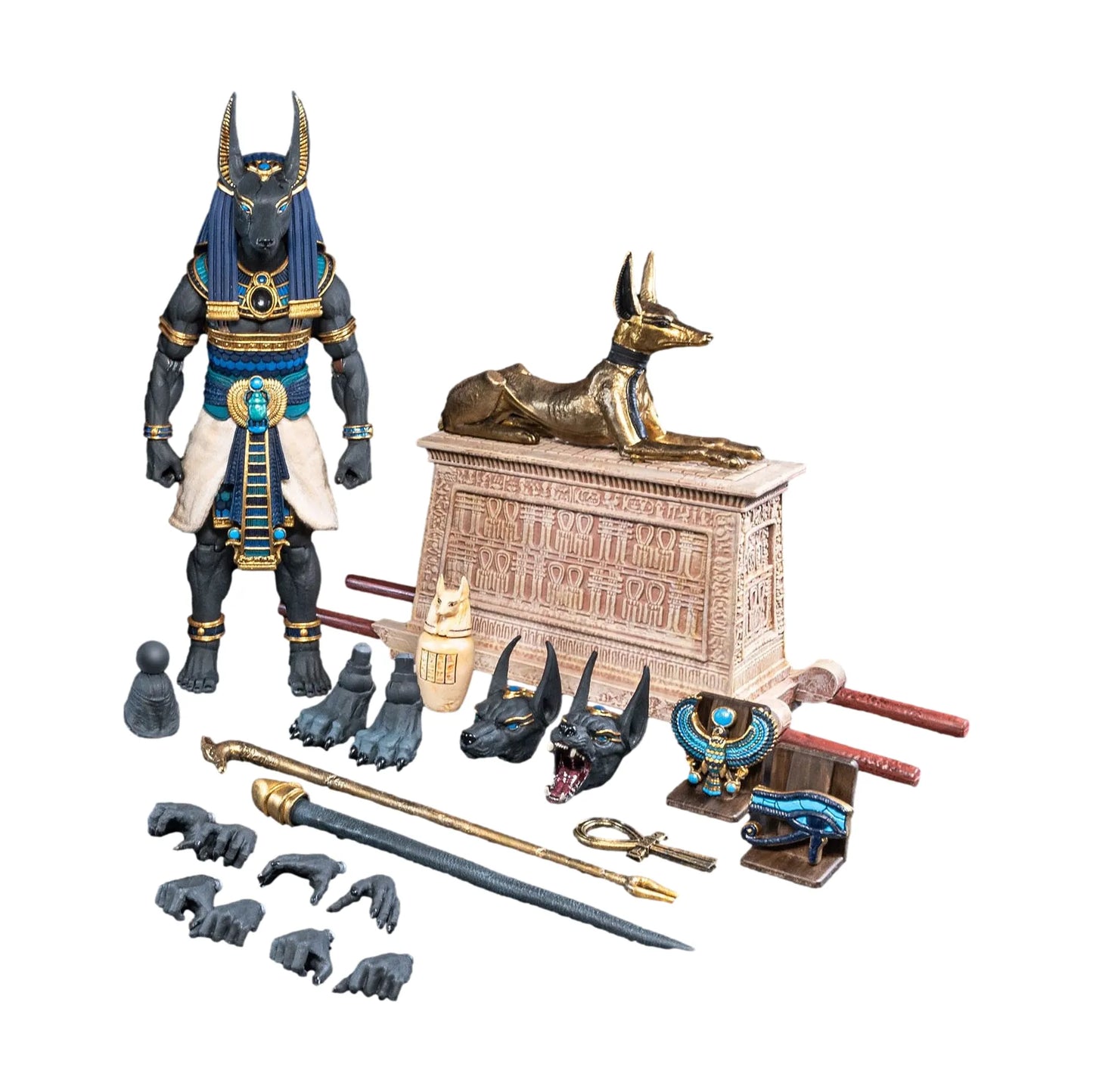 Figura Obscura: Anubis (Black and Blue Ver): Action Figure - Four Horsemen Action Figure