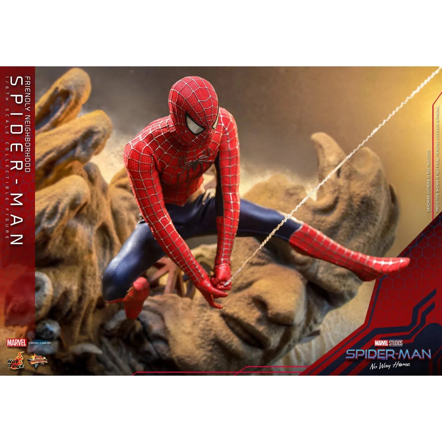 Friendly Neighborhood Spider-Man: Deluxe: Spider-Man No Way Home: MMS662 - Hot Toys Action Figure