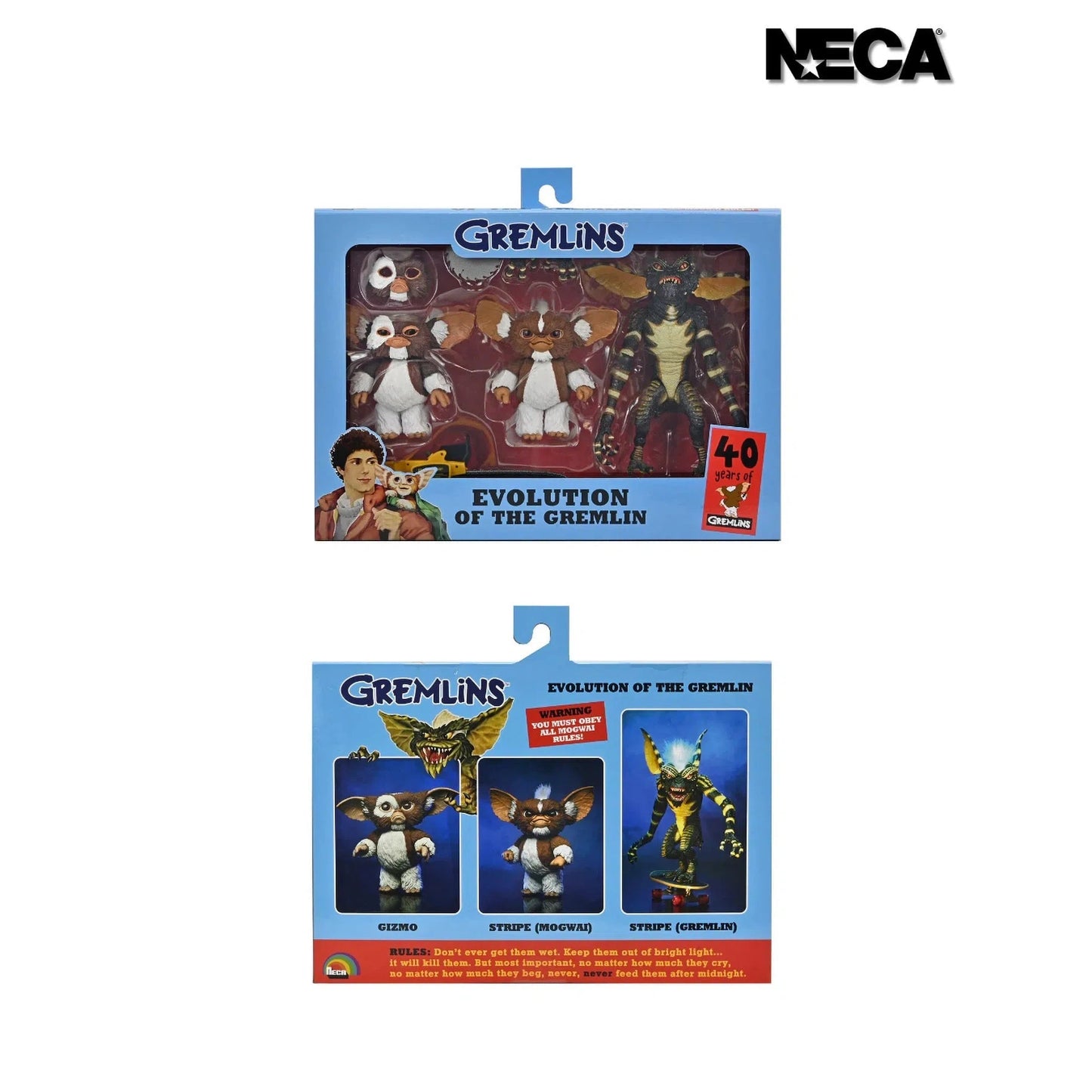 Gremlins: Evolution of the Gremlin: 40th Anniversary Box Set: 7" Action Figure Set - Neca Action Figure