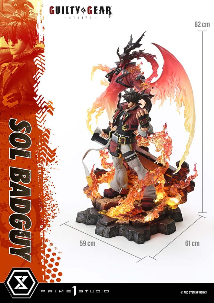Guilty Gear Strive Ultimate Premium Masterline Series Statue 1/4 Sol Badguy Version 82 cm - Prime 1 Studio Statue