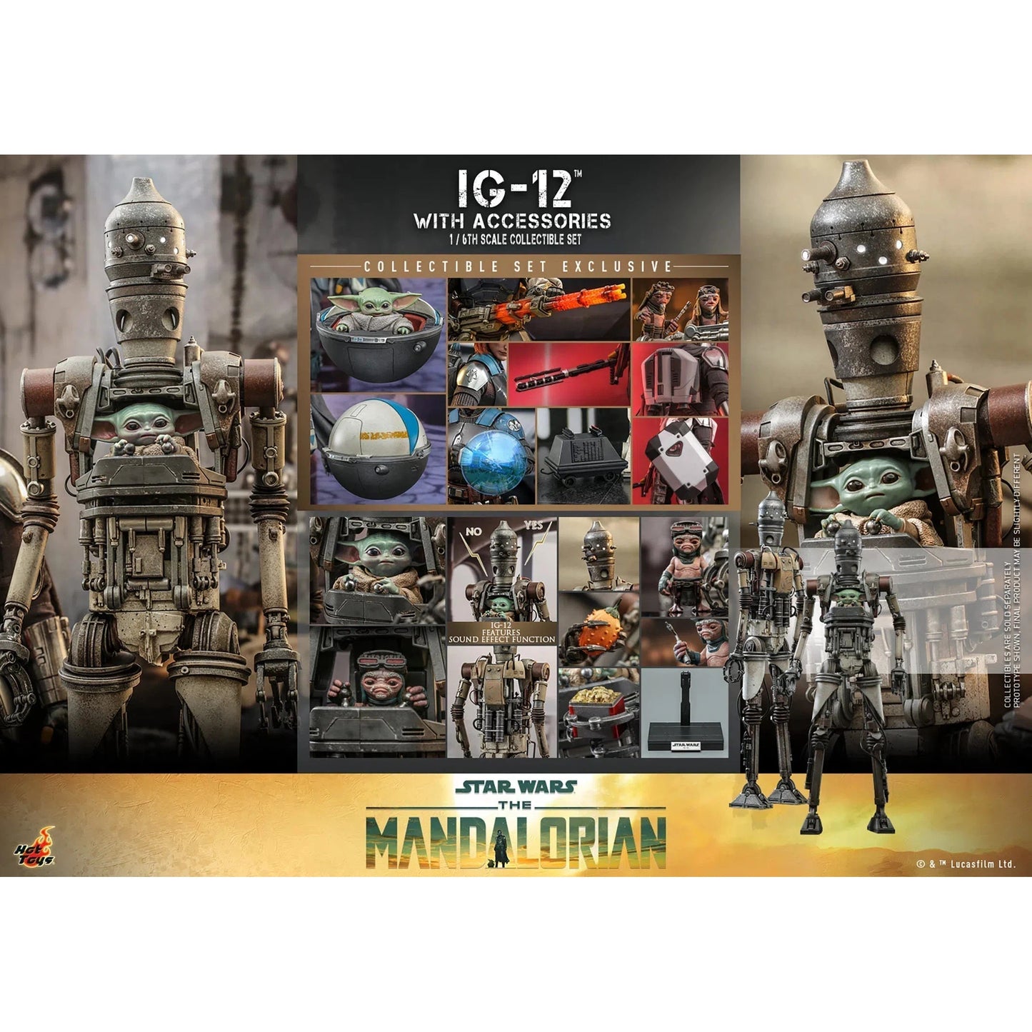 IG-12: With Accessories: Star Wars: The Mandalorian Hot Toys