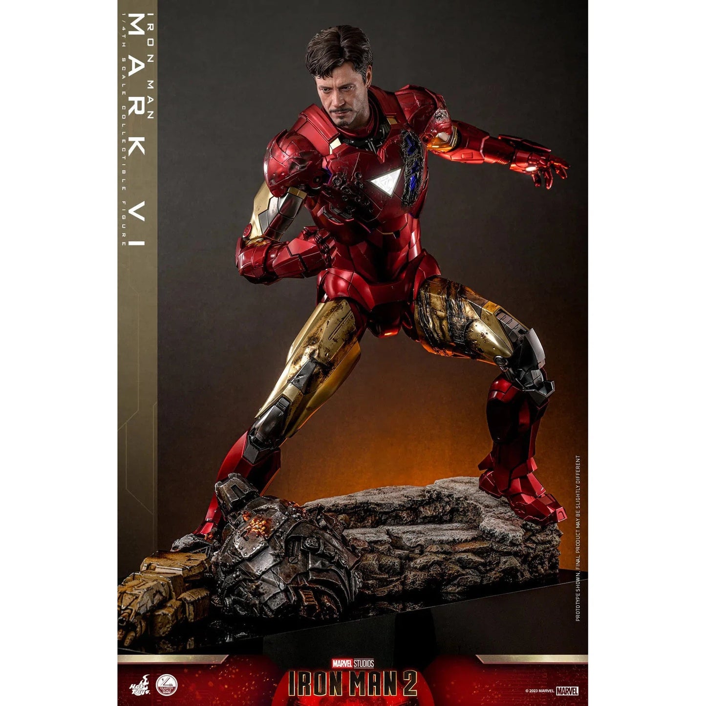 Iron Man MK VI: Iron Man 2: Marvel: Quarter Scale - Hot Toys Action Figure