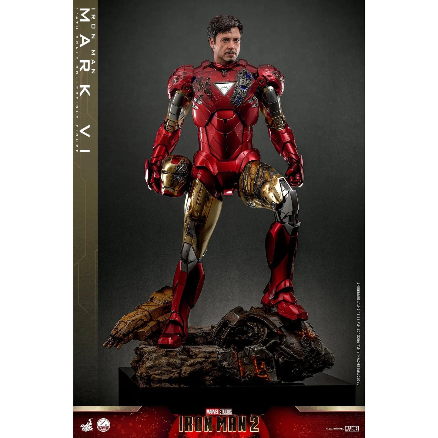 Iron Man MK VI: Iron Man 2: Marvel: Quarter Scale - Hot Toys Action Figure