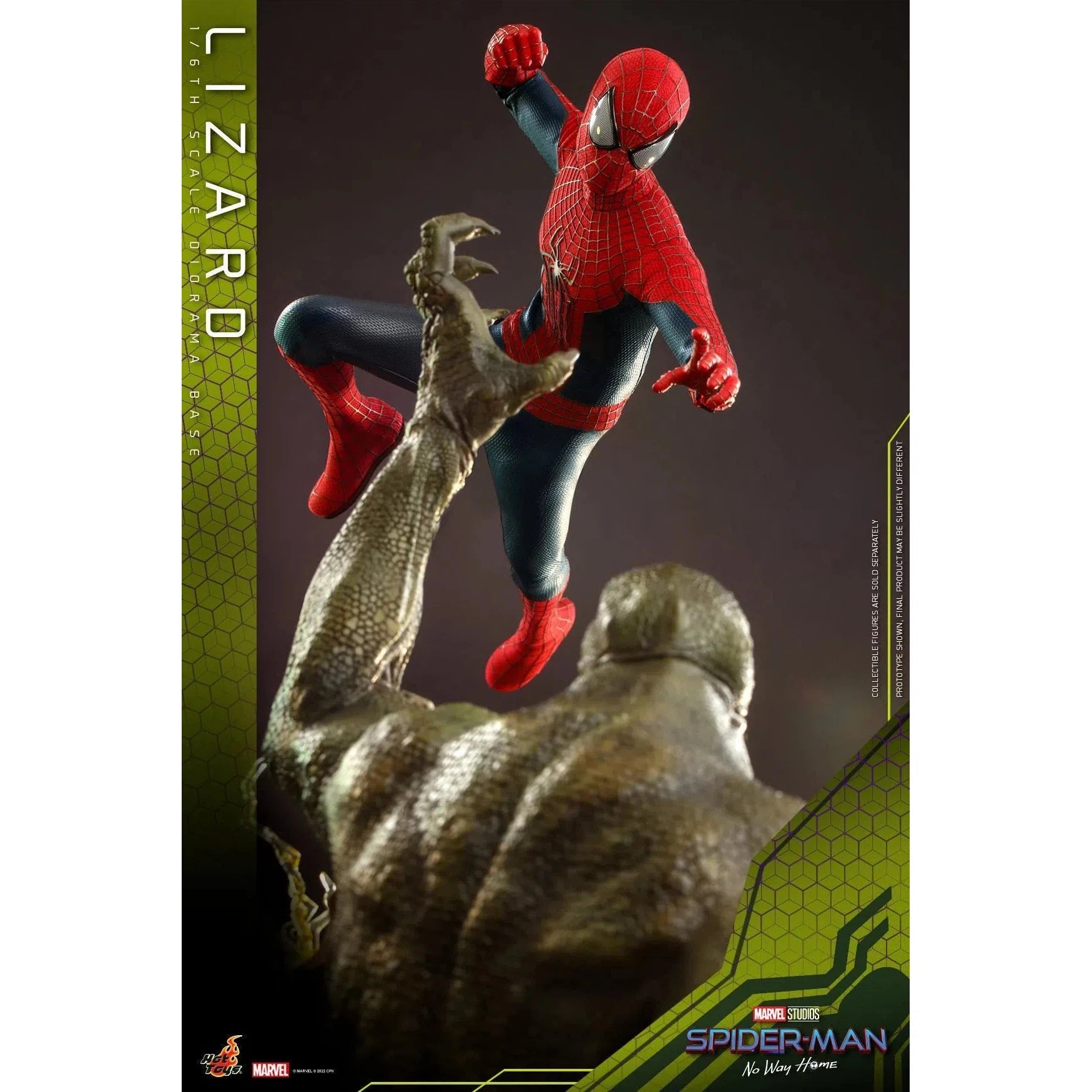 Lizard Diorama Base: Spider-Man: No Way Home: Marvel - Hot Toys Action Figure
