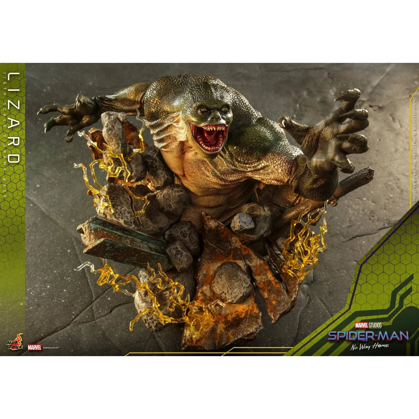 Lizard Diorama Base: Spider-Man: No Way Home: Marvel - Hot Toys Action Figure