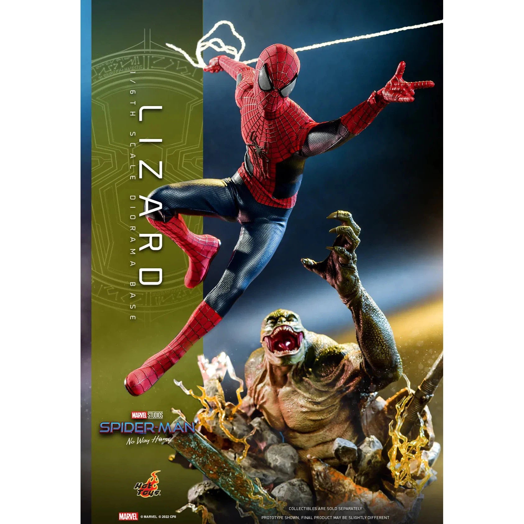Lizard Diorama Base: Spider-Man: No Way Home: Marvel - Hot Toys Action Figure