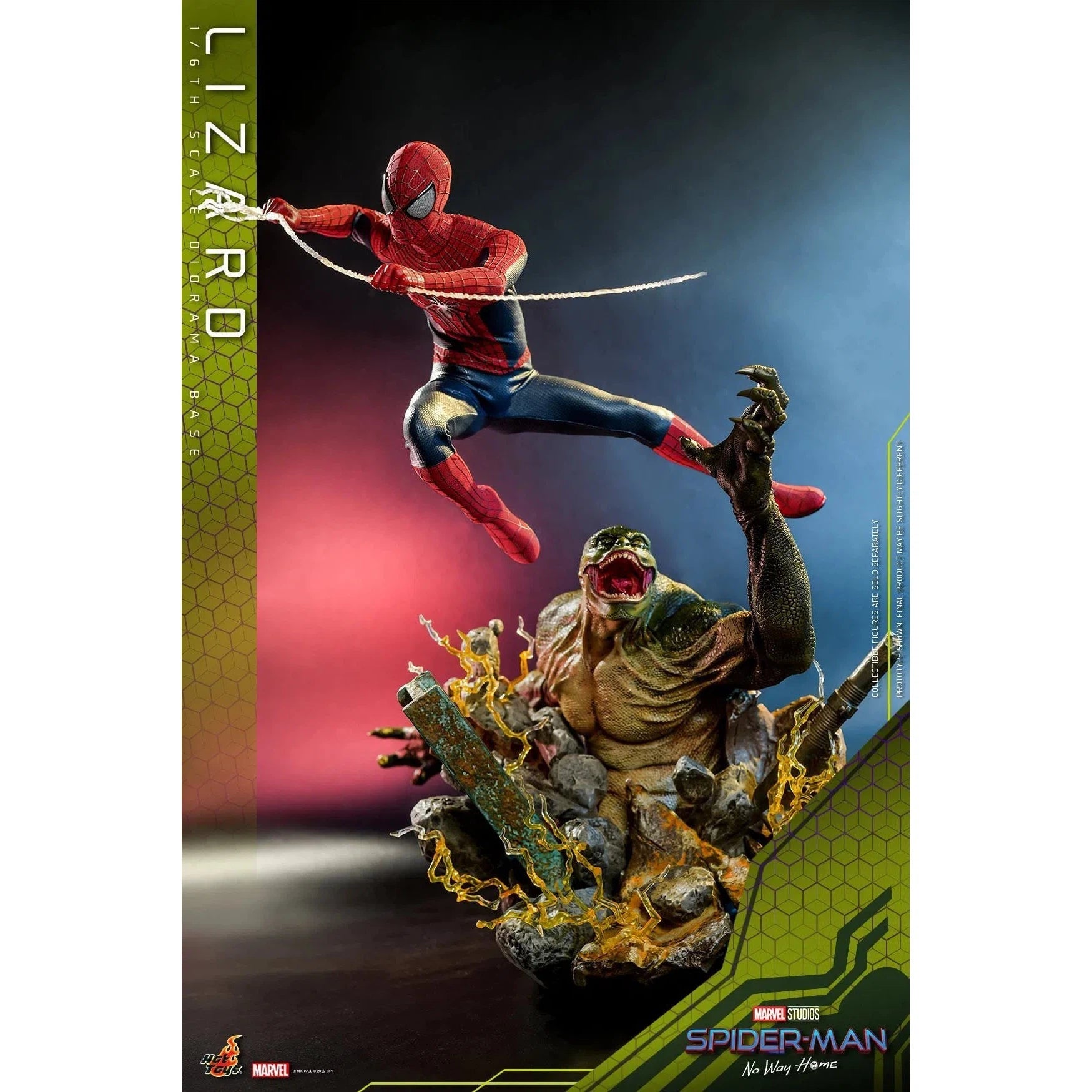 Lizard Diorama Base: Spider-Man: No Way Home: Marvel - Hot Toys Action Figure