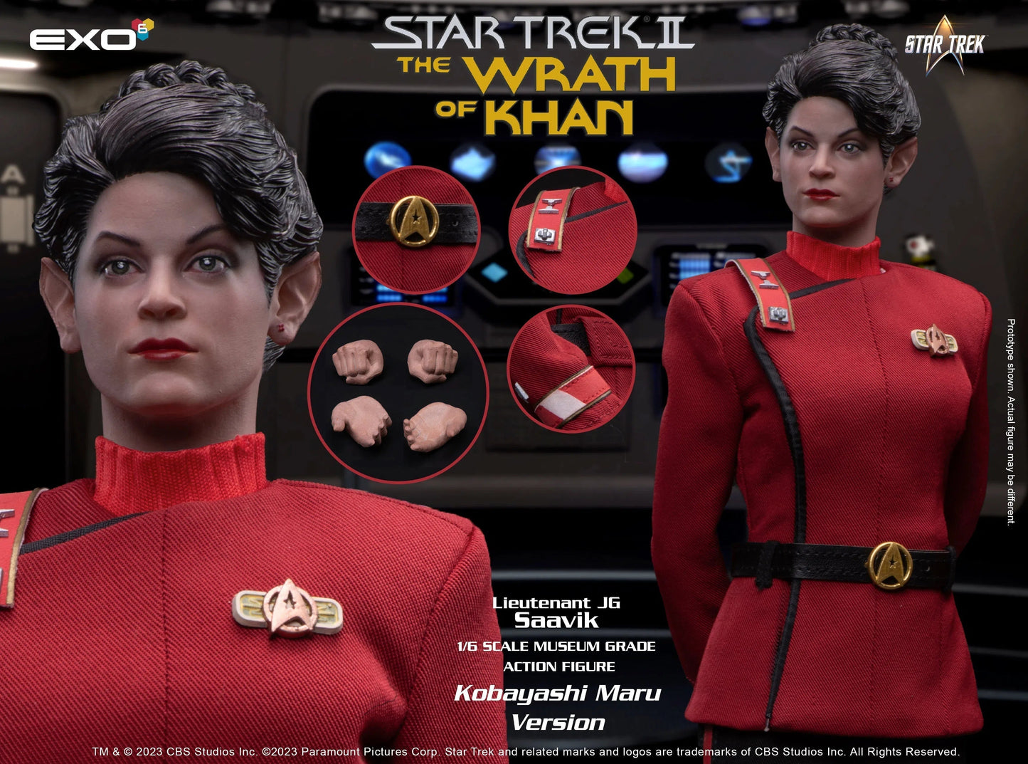 Lt JG Saavik: Kobayashi Maru Edition: Star Trek II: The Wrath Of Khan - EXO-6 Action Figure