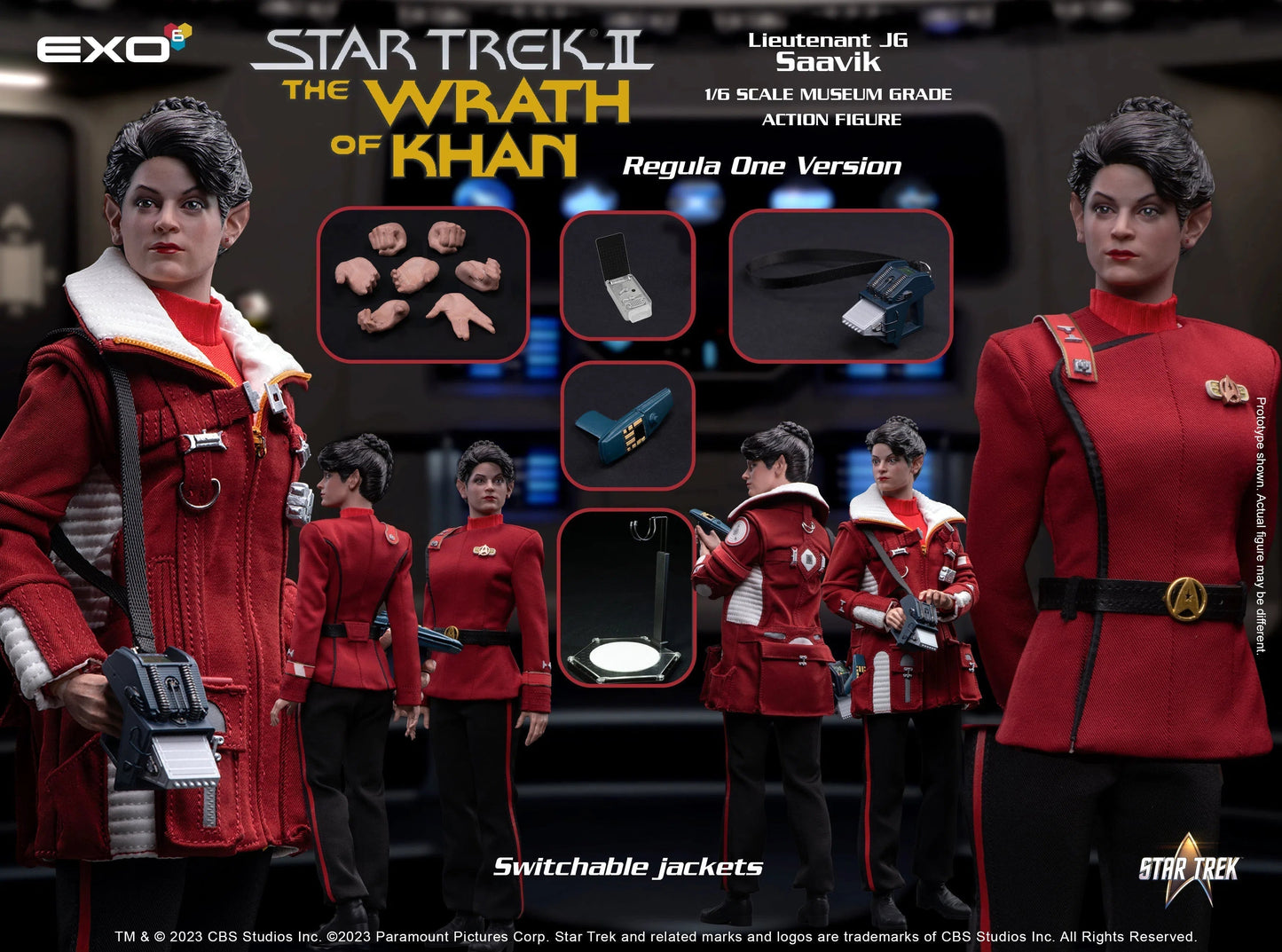 Lt JG Saavik: Regular One Edition: Star Trek II: The Wrath Of Khan - EXO-6 Action Figure