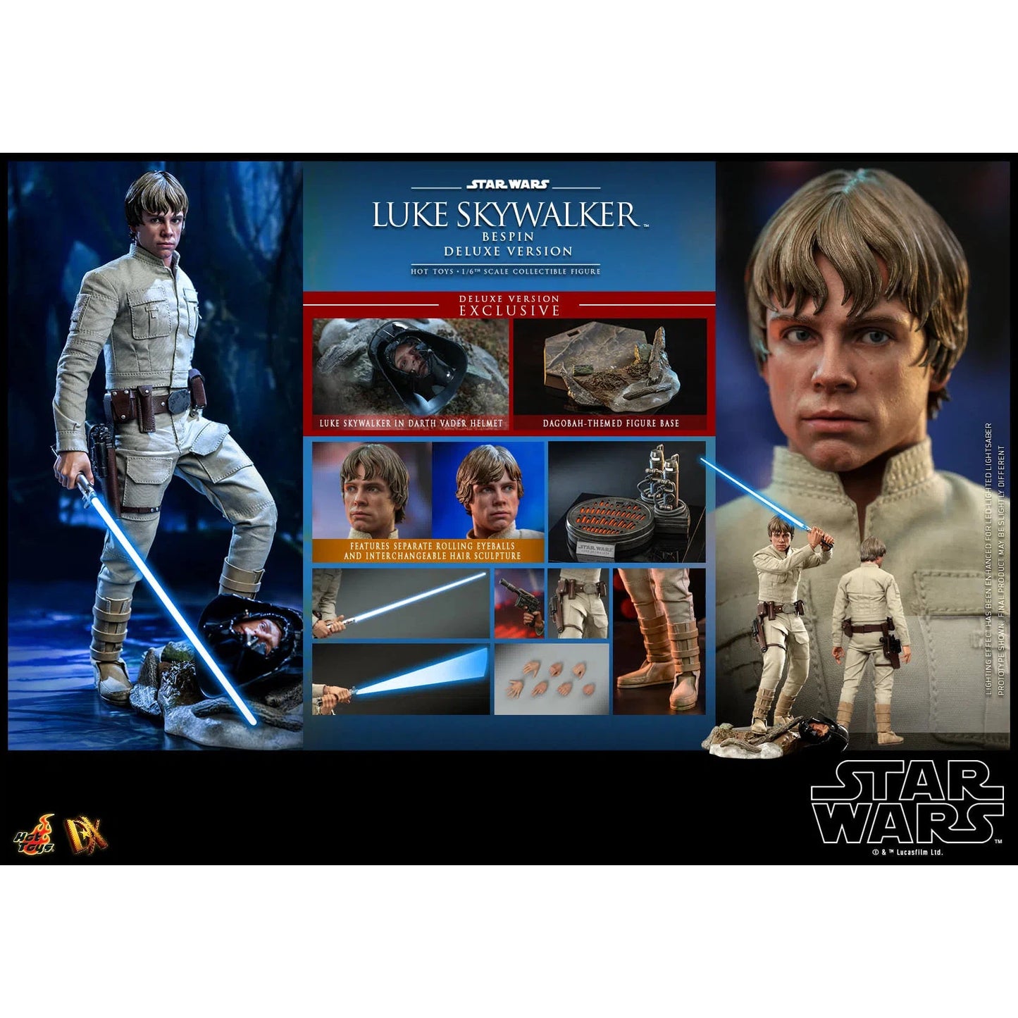 Luke Skywalker: Bespin: Deluxe: Star Wars: DX25 - Hot Toys Action Figure
