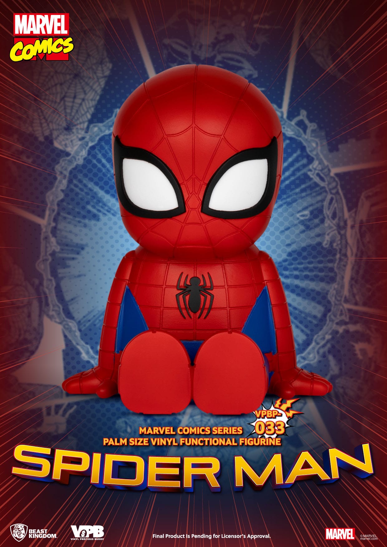 Marvel: Spider-Man Palm-Sized Vinyl Piggy Bank - Beast Kingdom Piggy Bank
