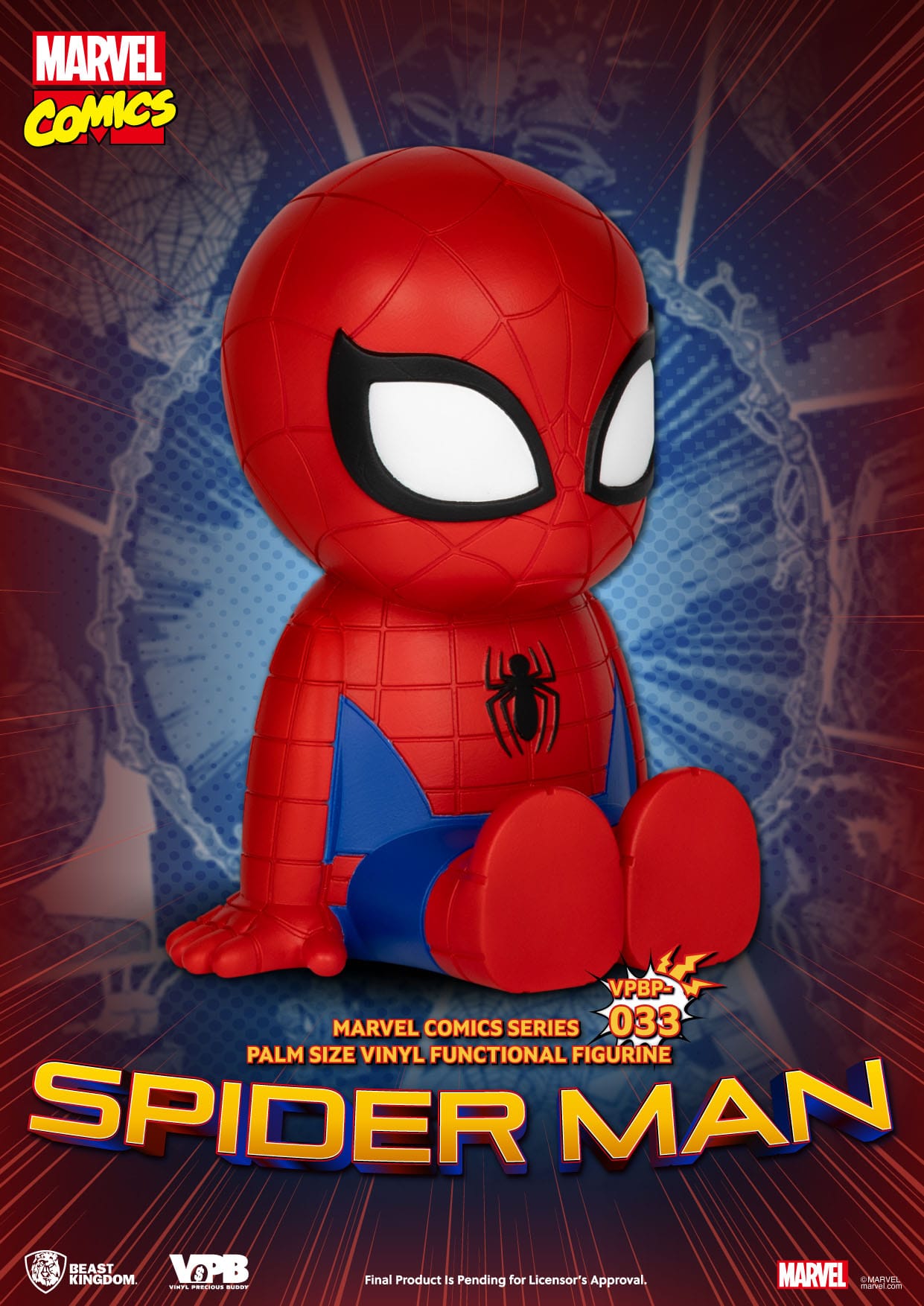 Marvel: Spider-Man Palm-Sized Vinyl Piggy Bank - Beast Kingdom Piggy Bank