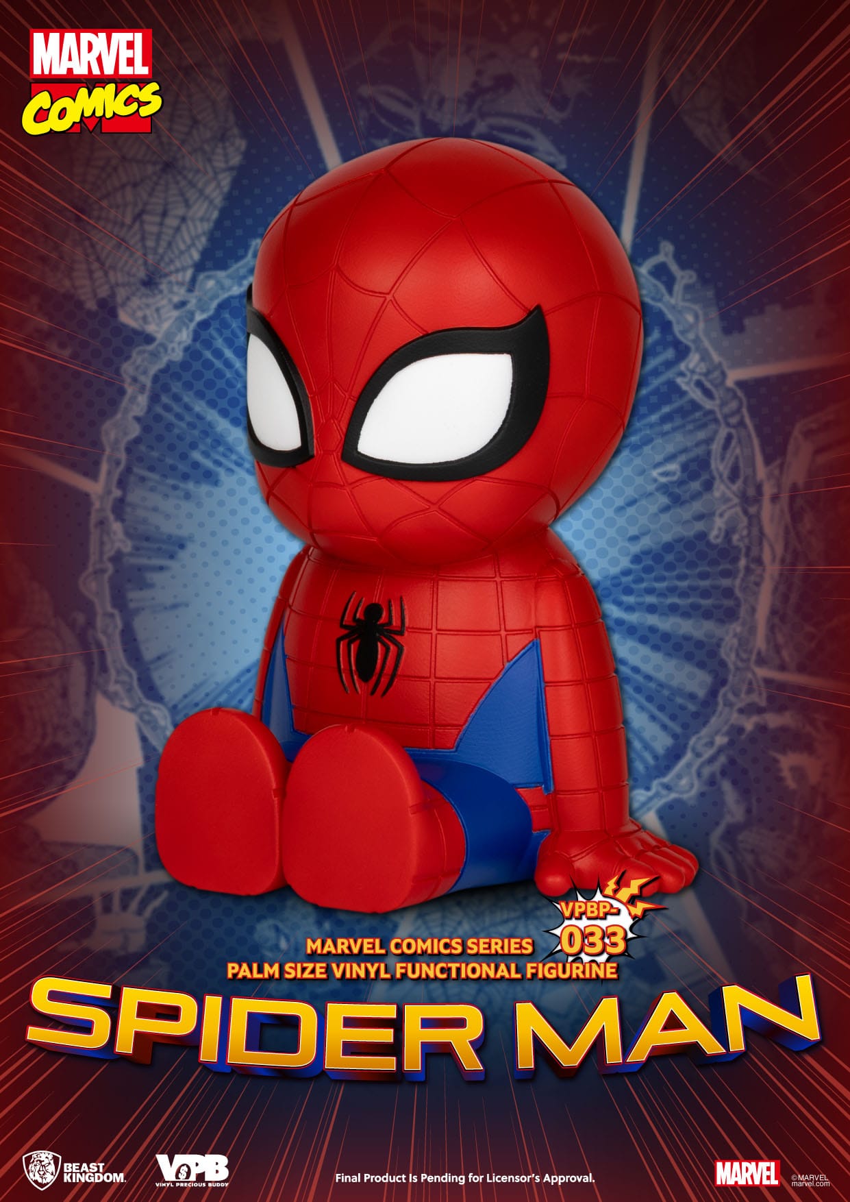 Marvel: Spider-Man Palm-Sized Vinyl Piggy Bank - Beast Kingdom Piggy Bank