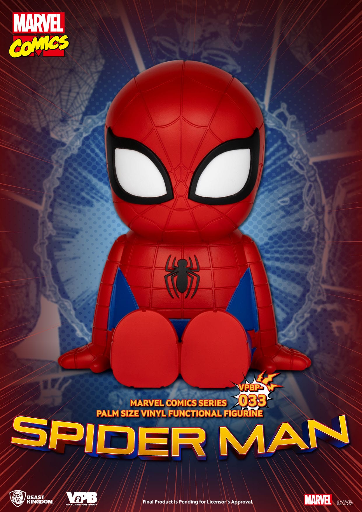 Marvel: Spider-Man Palm-Sized Vinyl Piggy Bank - Beast Kingdom Piggy Bank