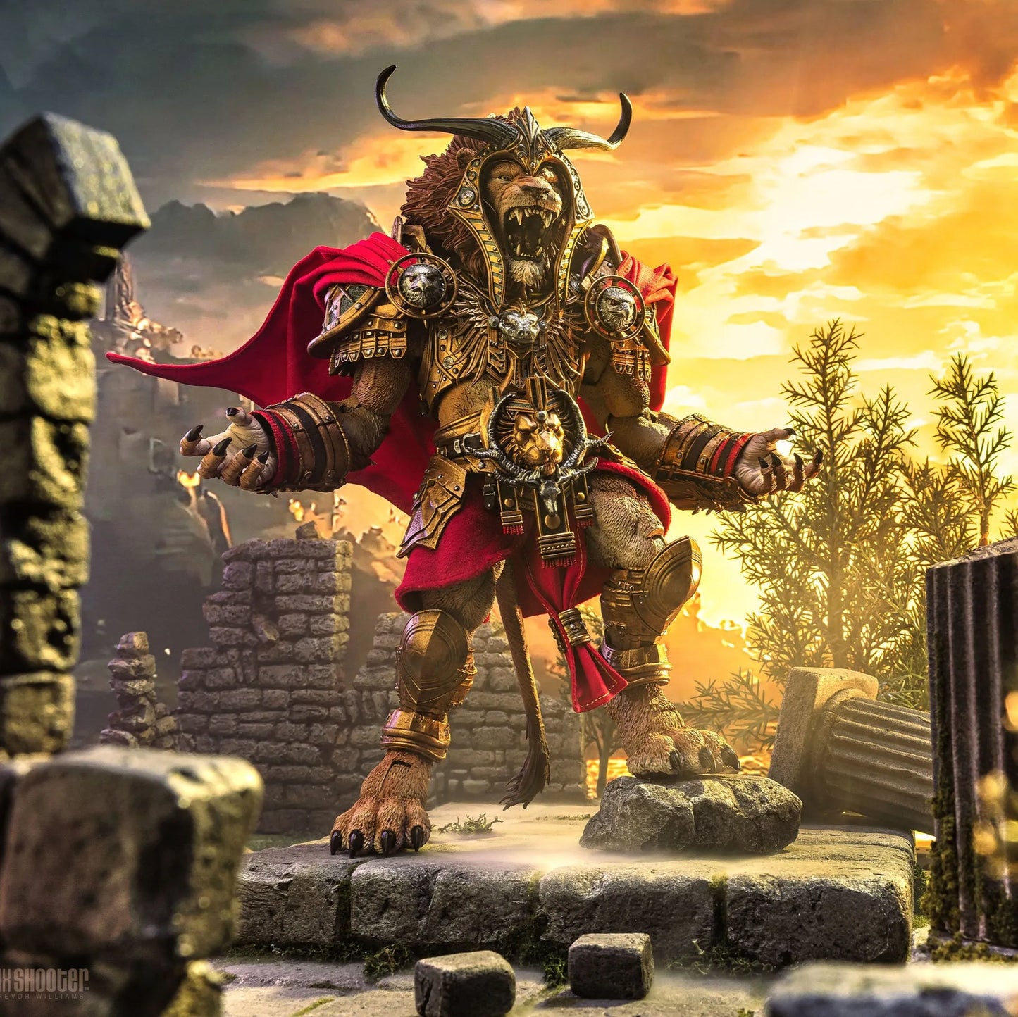 Mythic Legions: Reign of the Beasts: Leodysseus: Ogre-Scale: Action Figure - Four Horsemen Action Figure