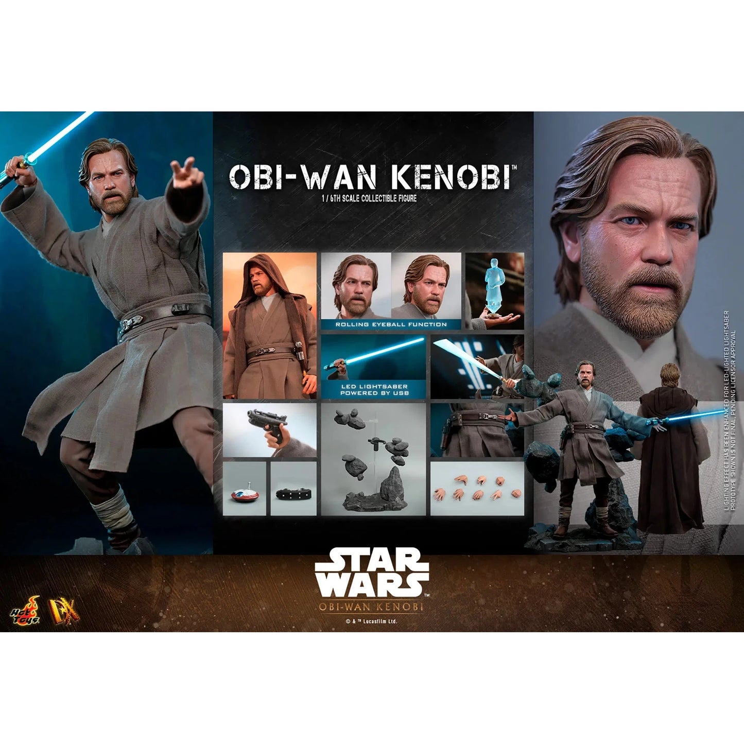 Obi-Wan Kenobi: Star Wars: Obi-Wan Kenobi: DX26 - Hot Toys Action Figure