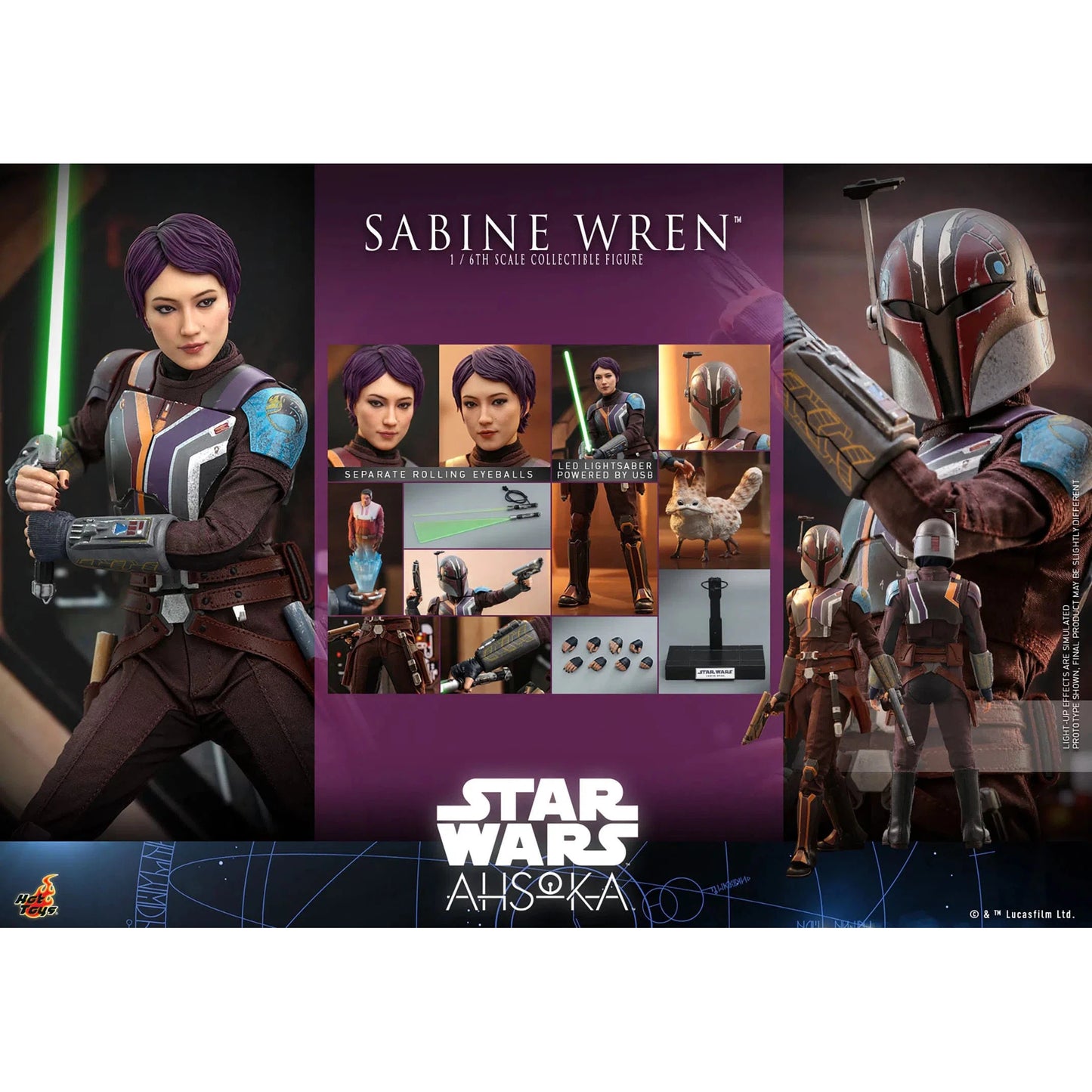 Sabine Wren: Star Wars: Ahsoka - Hot Toys Action Figures