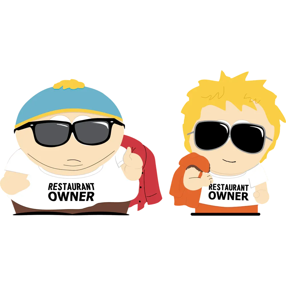 South Park: Restaurant Owners: Vinyl Figure - YouTooz Vinyl Figure