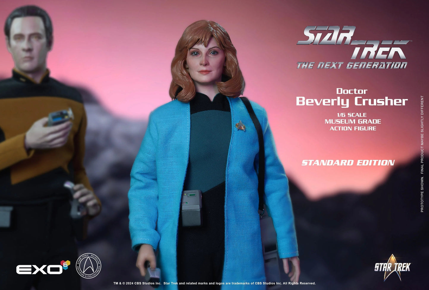 Star Trek: Next Generation: Dr. Beverly Crusher: Standard Version: Sixth Scale Figure - EXO-6 Action Figure