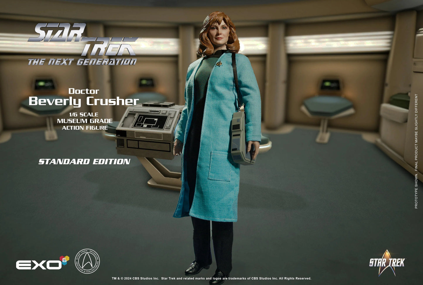Star Trek: Next Generation: Dr. Beverly Crusher: Standard Version: Sixth Scale Figure - EXO-6 Action Figure