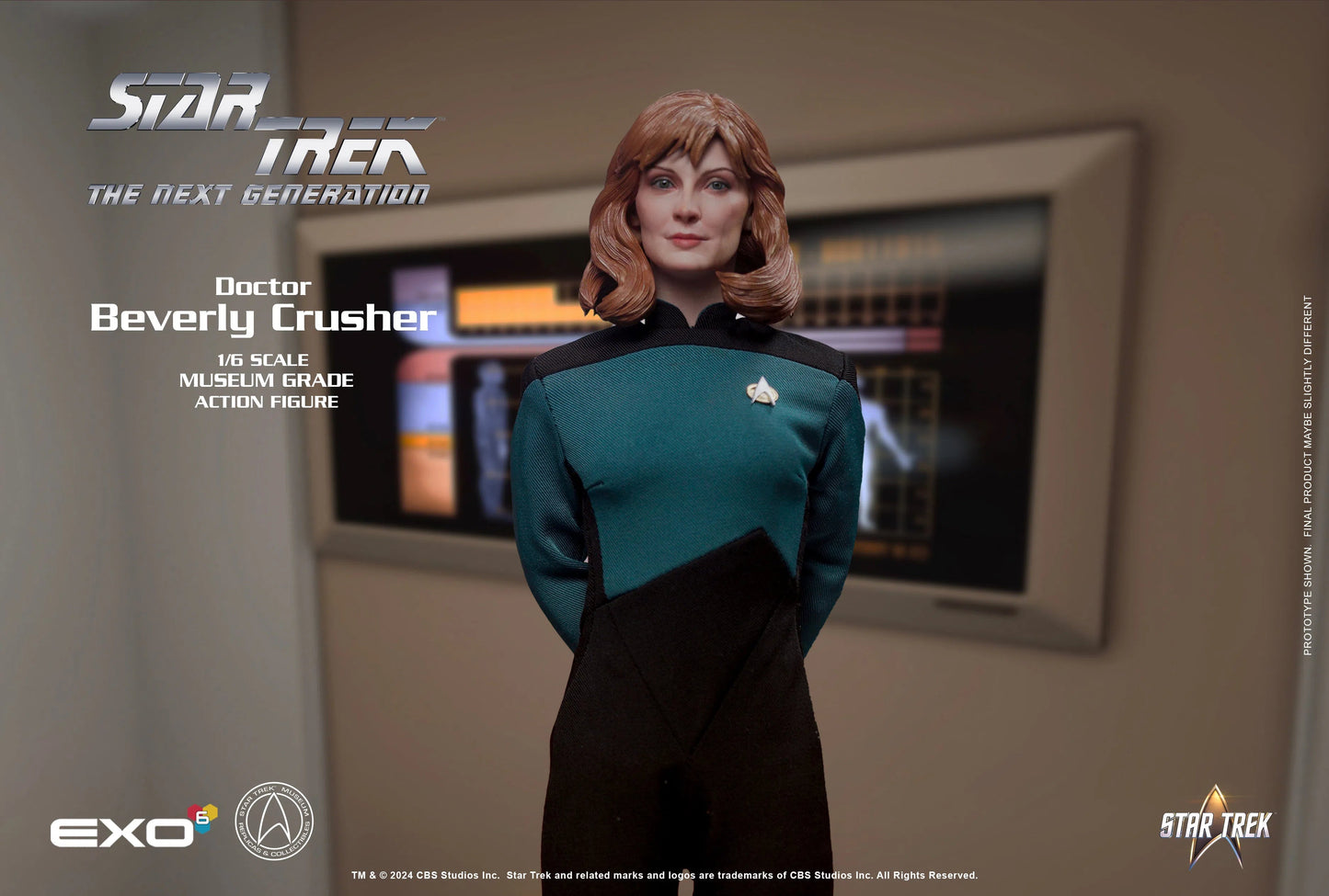 Star Trek: Next Generation: Dr. Beverly Crusher: Standard Version: Sixth Scale Figure - EXO-6 Action Figure