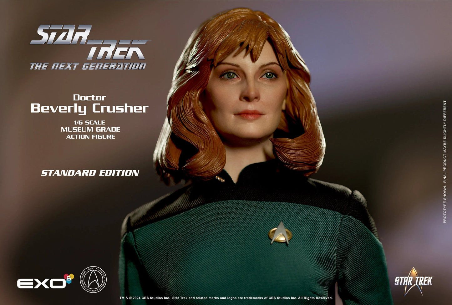 Star Trek: Next Generation: Dr. Beverly Crusher: Standard Version: Sixth Scale Figure - EXO-6 Action Figure