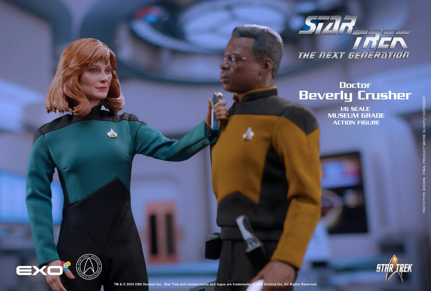 Star Trek: Next Generation: Dr. Beverly Crusher: Standard Version: Sixth Scale Figure - EXO-6 Action Figure
