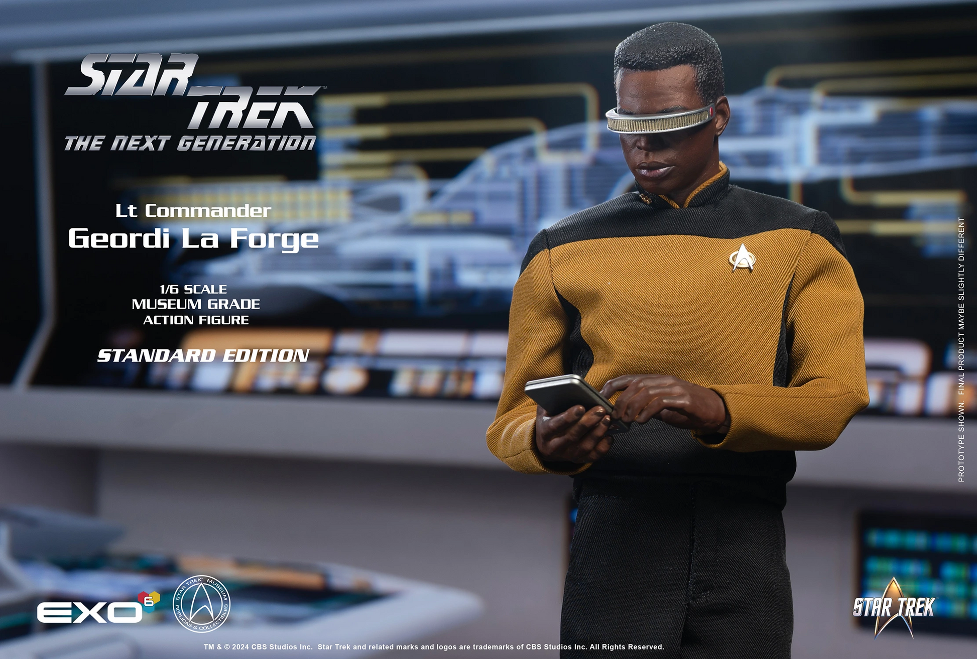 Star Trek: The Next Generation: Lt. Commander Geordi La Forge: Standard Version: Reissue - EXO-6 Action Figure