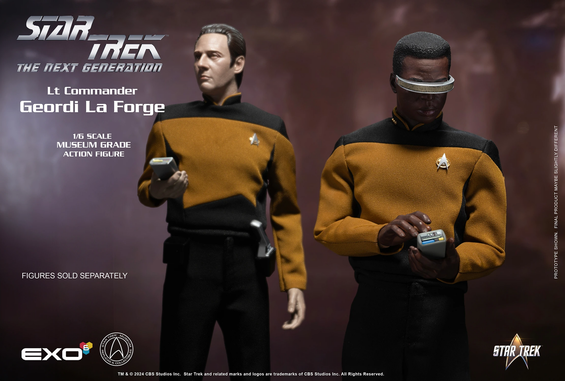 Star Trek: The Next Generation: Lt. Commander Geordi La Forge: Standard Version: Reissue - EXO-6 Action Figure