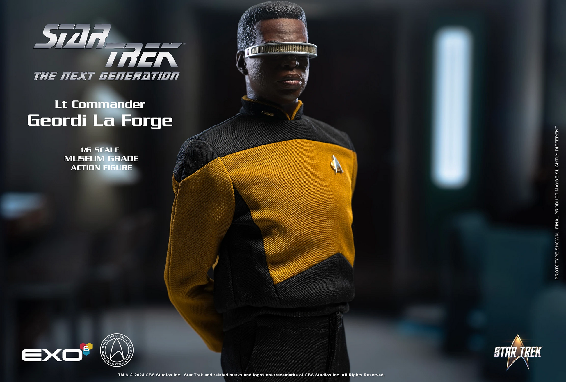 Star Trek: The Next Generation: Lt. Commander Geordi La Forge: Standard Version: Reissue - EXO-6 Action Figure