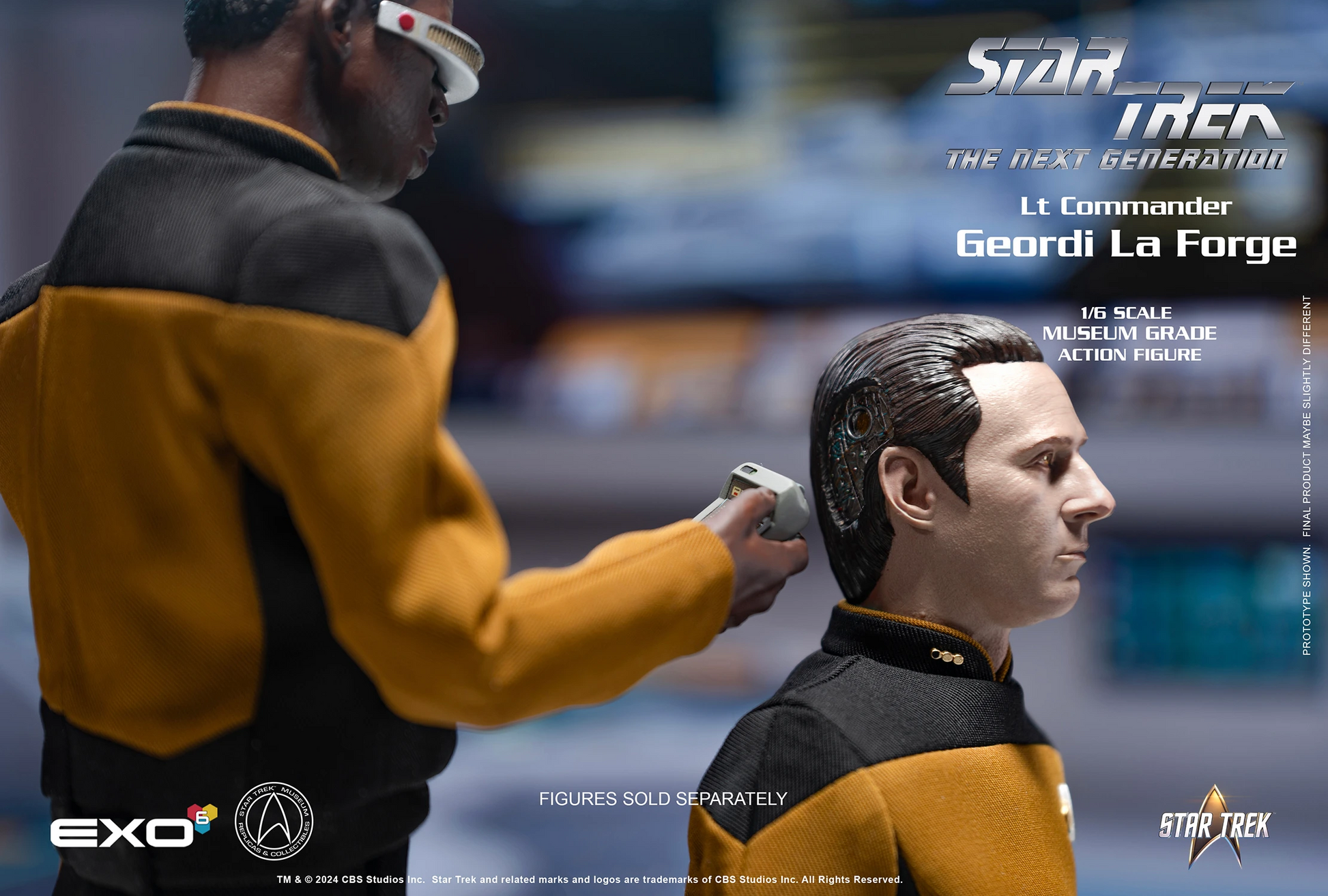 Star Trek: The Next Generation: Lt. Commander Geordi La Forge: Standard Version: Reissue - EXO-6 Action Figure