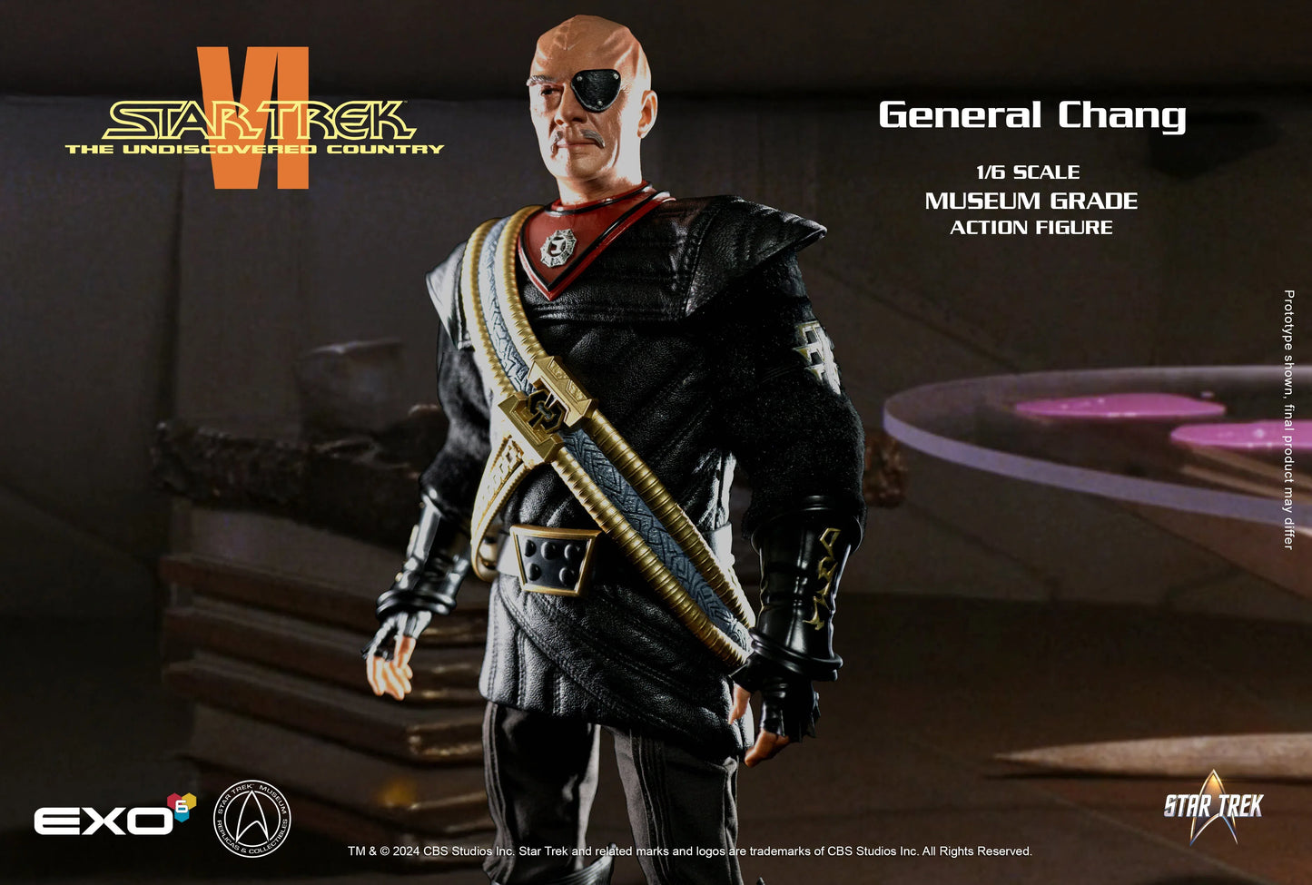 Star Trek: The Undiscovered Country: General Chang: Sixth Scale - EXO-6 Action Figure