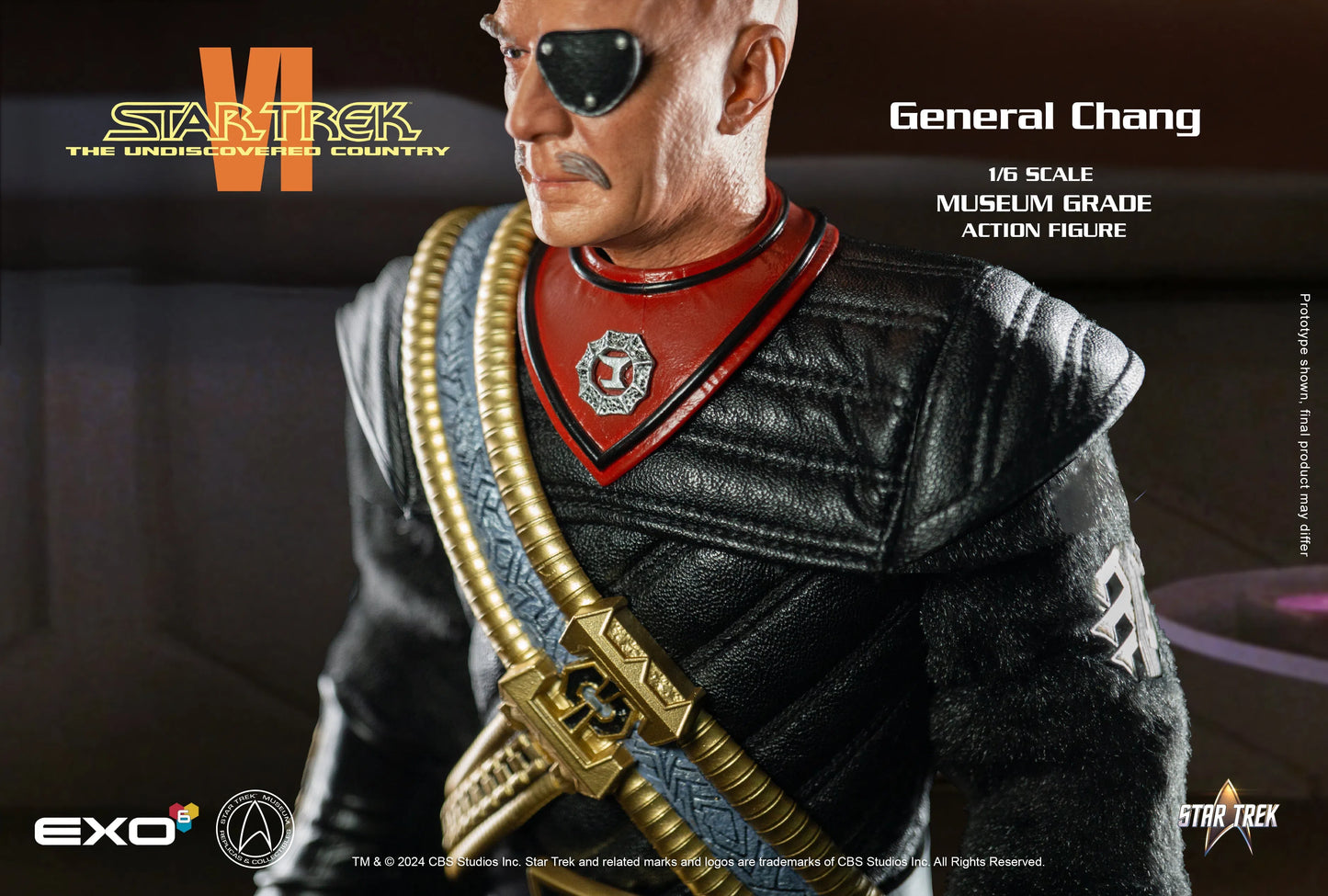 Star Trek: The Undiscovered Country: General Chang: Sixth Scale - EXO-6 Action Figure