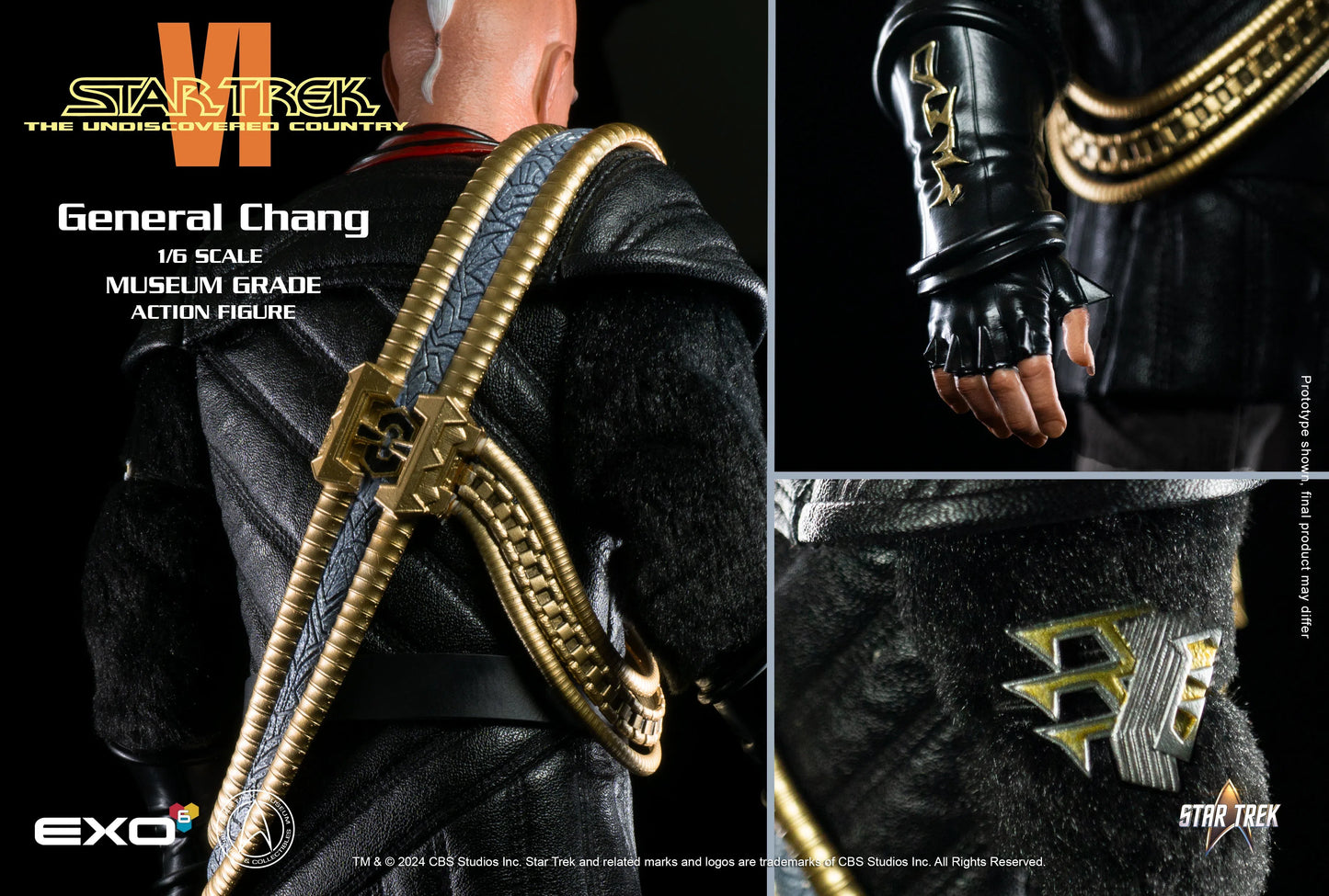 Star Trek: The Undiscovered Country: General Chang: Sixth Scale - EXO-6 Action Figure