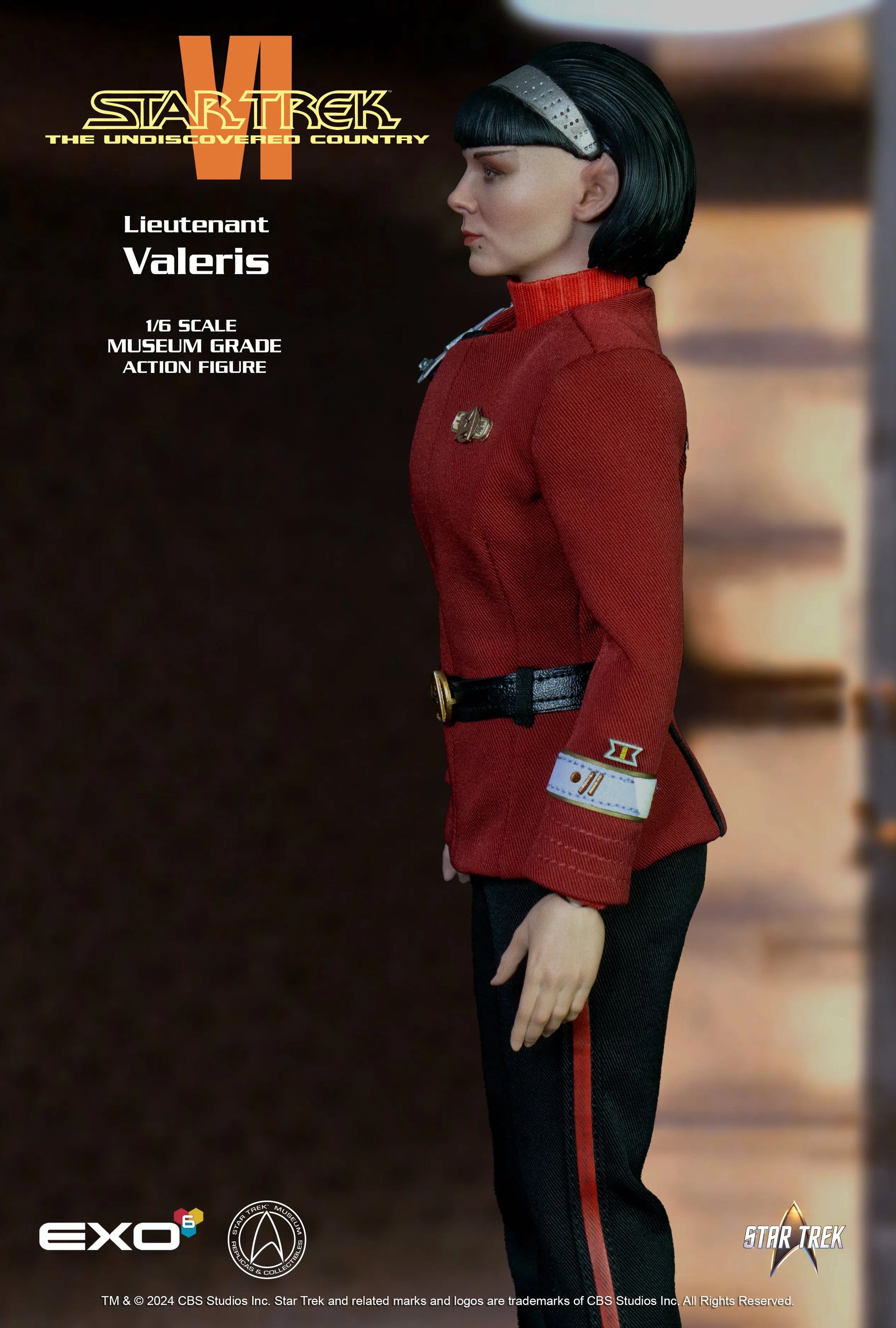 Star Trek VI: The Undiscovered Country: Lt. Valeris: Sixth Scale - EXO-6 Action Figure