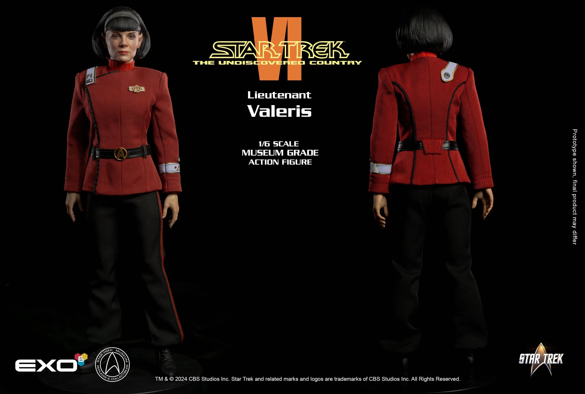 Star Trek VI: The Undiscovered Country: Lt. Valeris: Sixth Scale - EXO-6 Action Figure