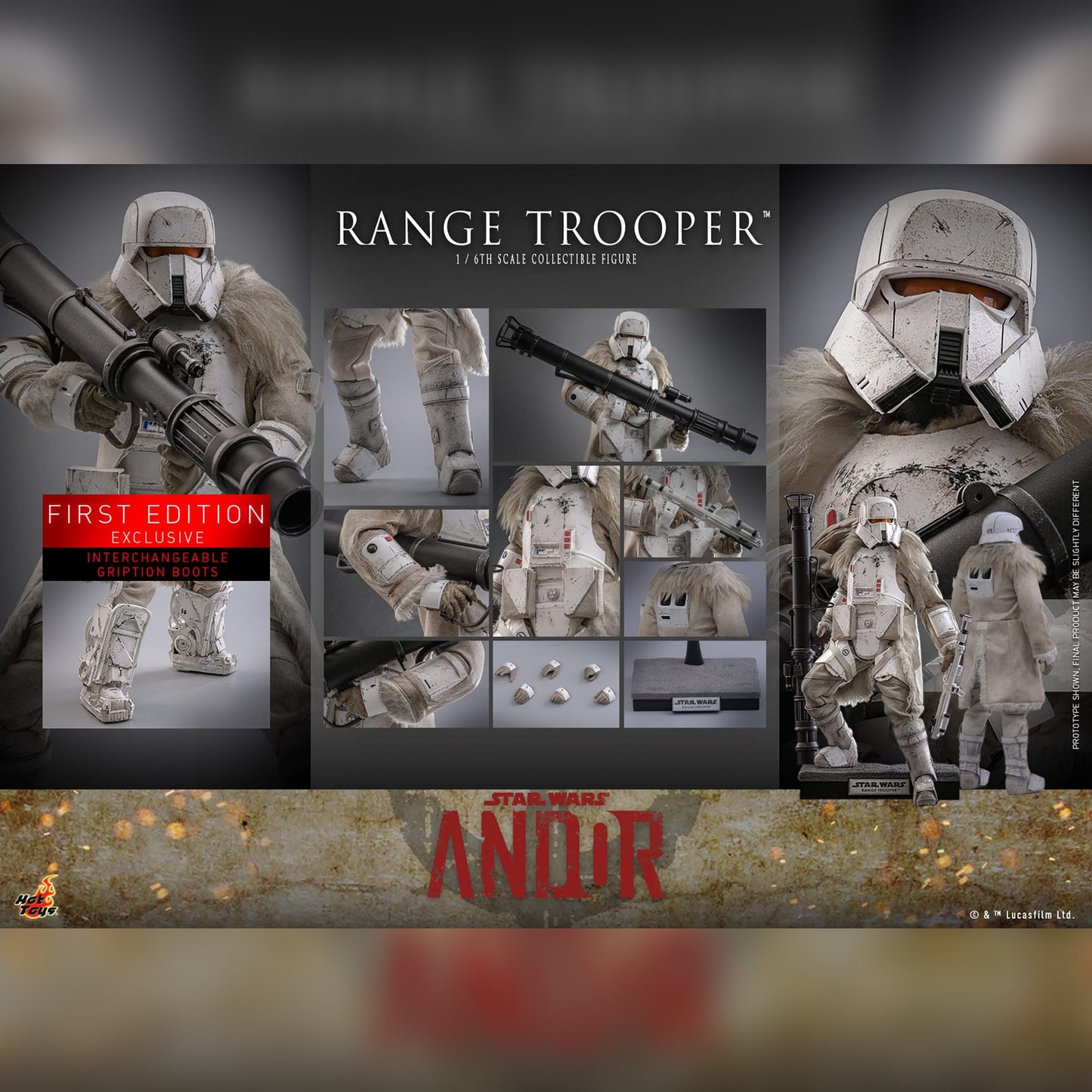 Star Wars: Andor: Range Trooper: First Edition Exclusive: 1/6th Action Figure - Hot Toys Action Figures