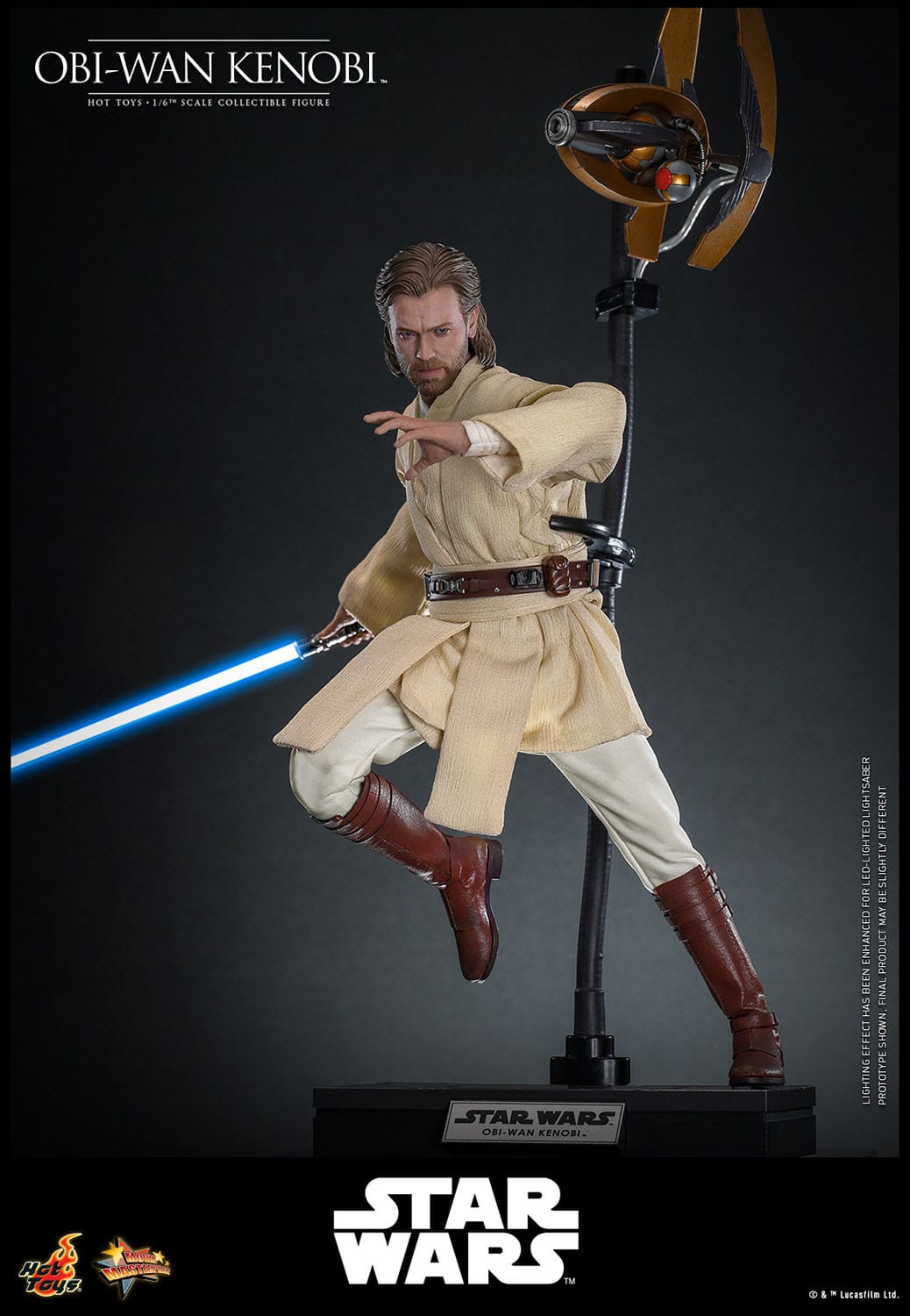 Star Wars: Episode II: Attack Of The Clones: Obi-Wan Kenobi: 1/6th - Hot Toys Action Figures