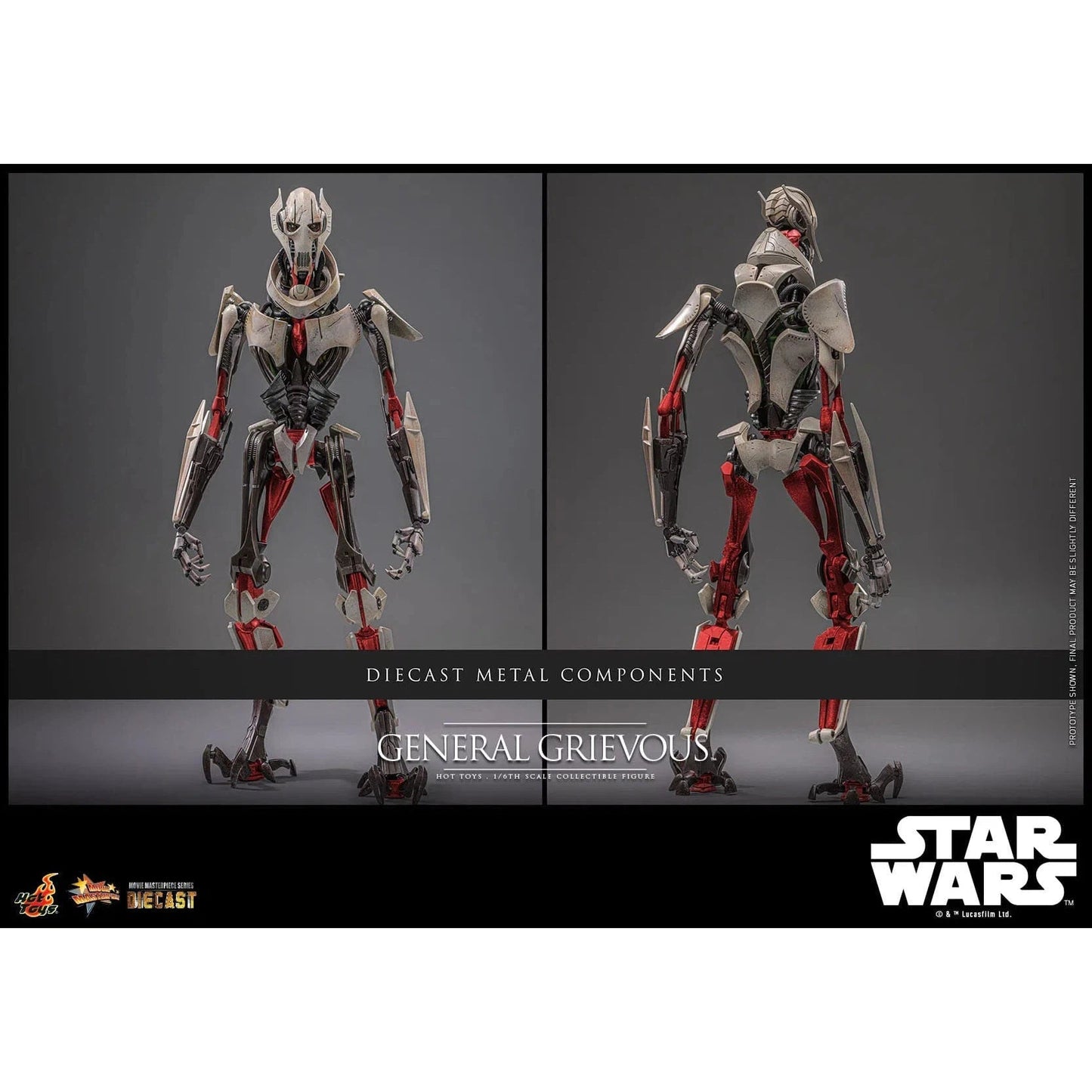 Star Wars: Episode III: Revenge Of The Sith: General Grievous: Diecast - Hot Toys Action Figures