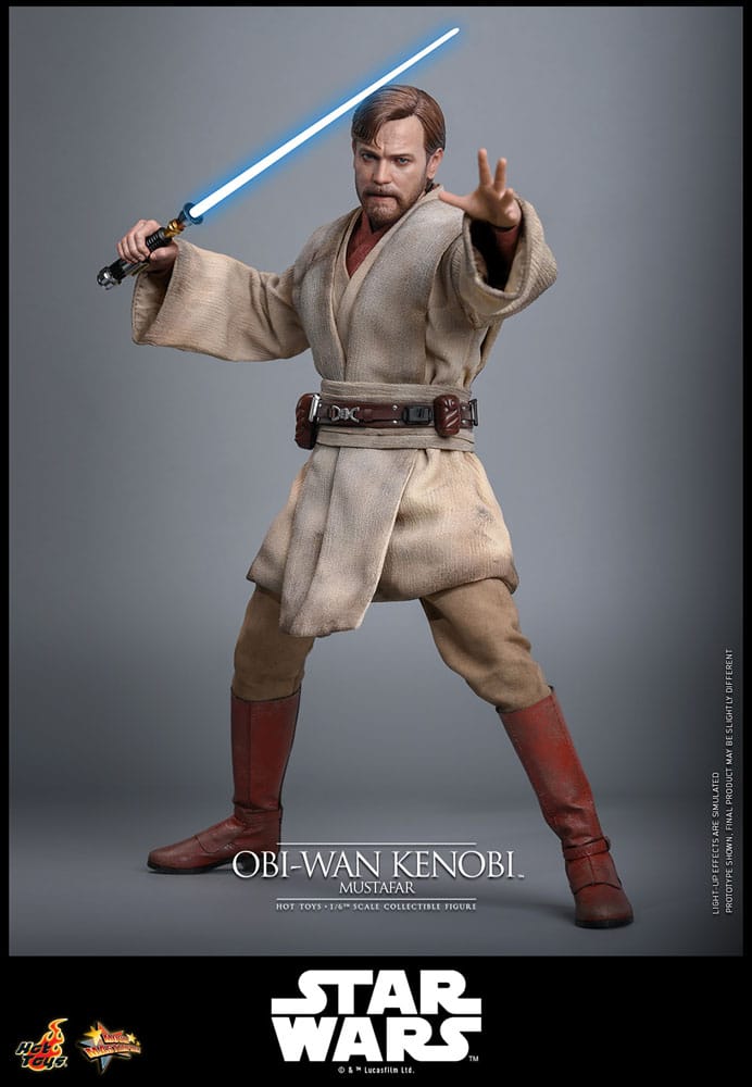 Star Wars: Episode III - Revenge of the Sith Movie Masterpiece Action Figure 1/6 Obi-Wan Kenobi (Mustafar) 31 cm - Hot Toys Action Figures