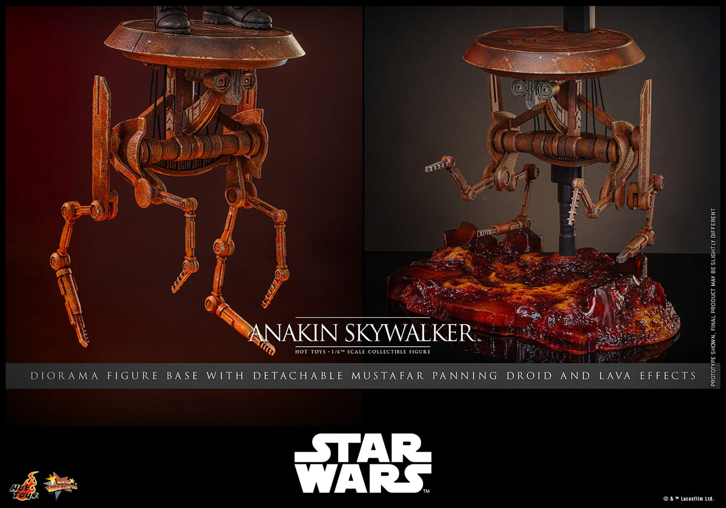 Star Wars: Revenge Of The Sith: Anakin Skywalker: 1/6th Scale Action Figure - Hot Toys Action Figure