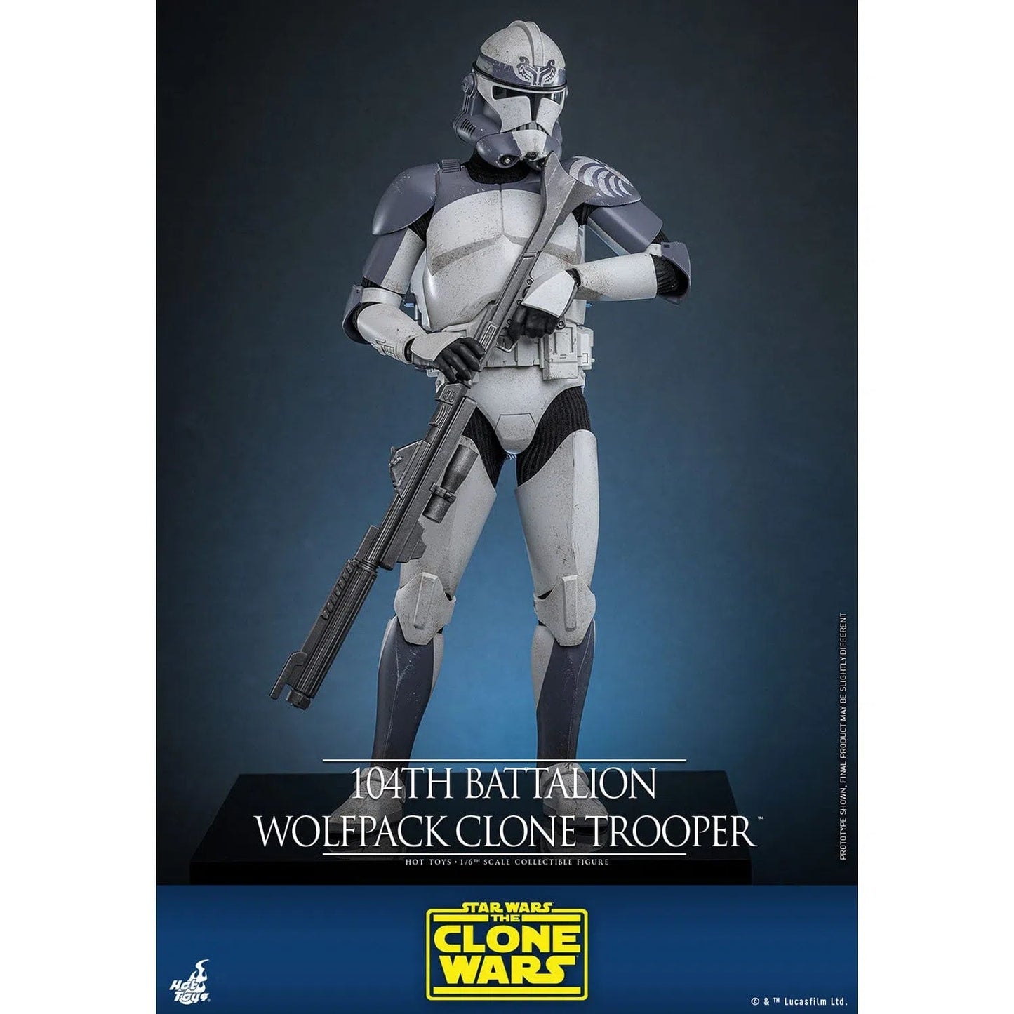 Star Wars: The Clone Wars: Battalion Wolfpack Clone Trooper: 1/6th Scale Action Figure - Hot Toys Action Figure