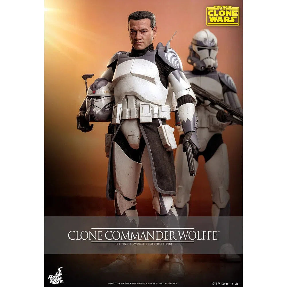 Star Wars: The Clone Wars: Clone Commander Wolffe: 1/6th Scale Action Figure - Hot Toys Action Figure