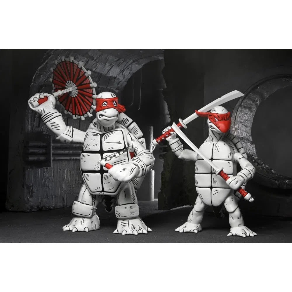Teenage Mutant Ninja Turtles: (Mirage Comics): First Turtles: (Black & White): Two-Pack: 7" Action Figure - Neca Action Figure